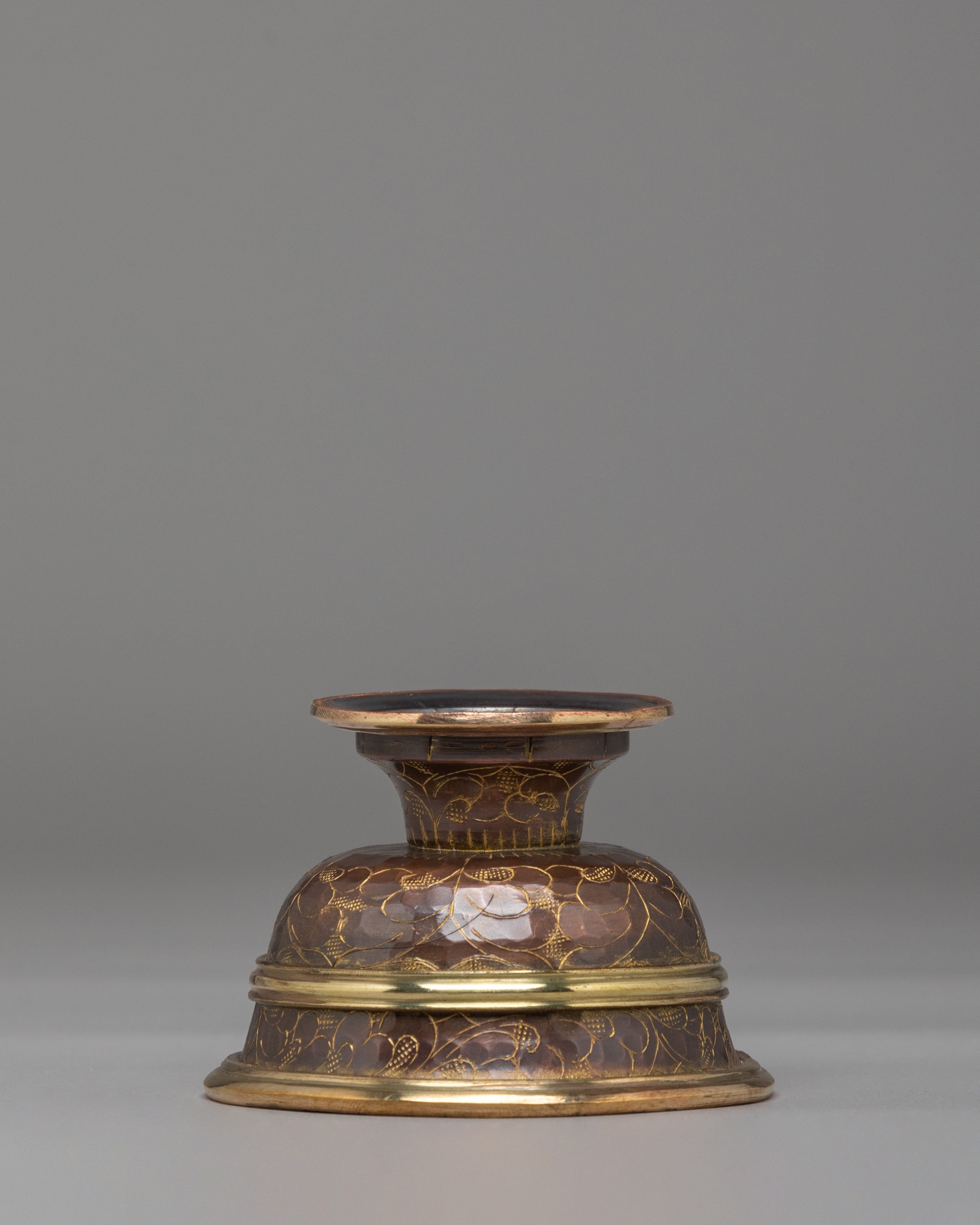 Traditional Offering Bowls Set | Oxidized Copper Ritual Bowls