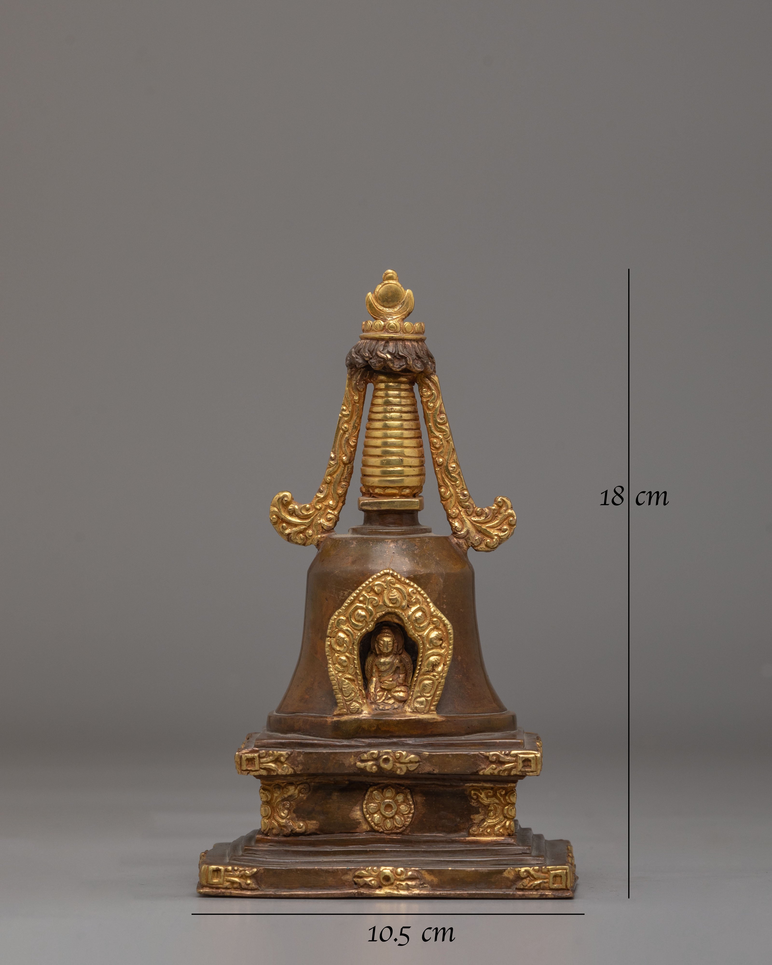 Handcrafted Sacred Parinirvana Stupa | Scared Buddhist Artwork