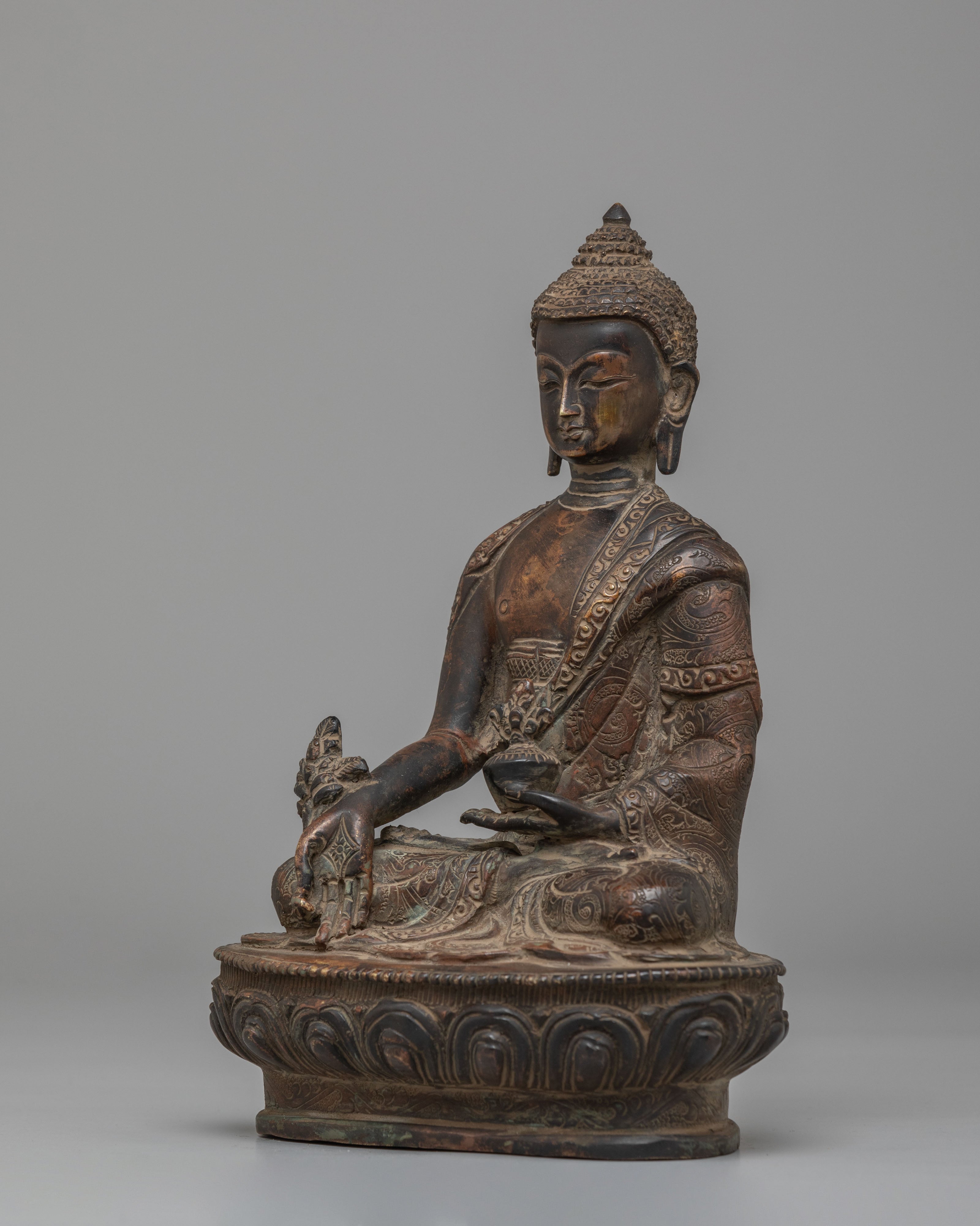 Handcrafted Healing Buddha Statue | Medicine Buddha Figurine