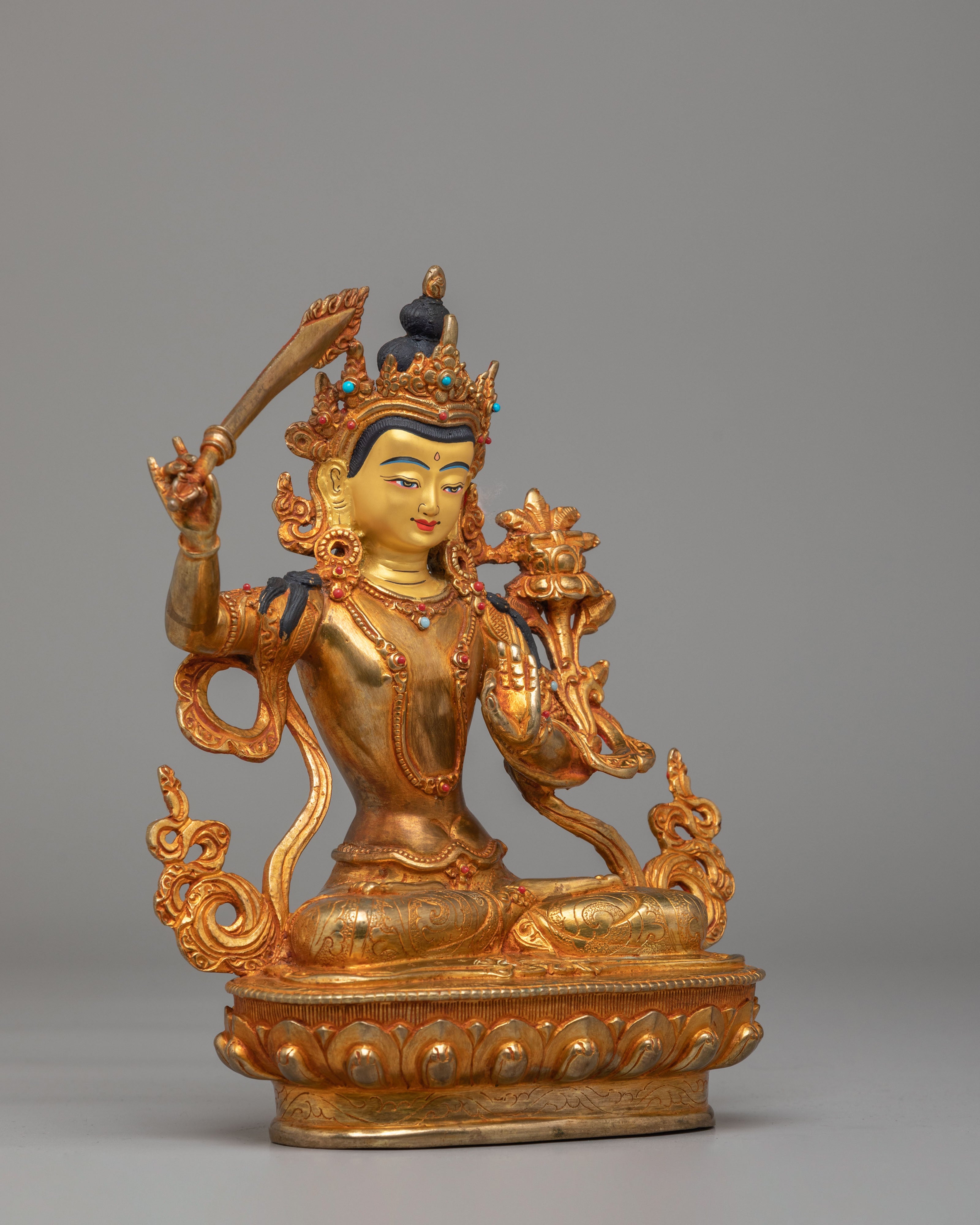Manjushri Statue For Buddhist Devotion | The Wisdom Bodhisattva