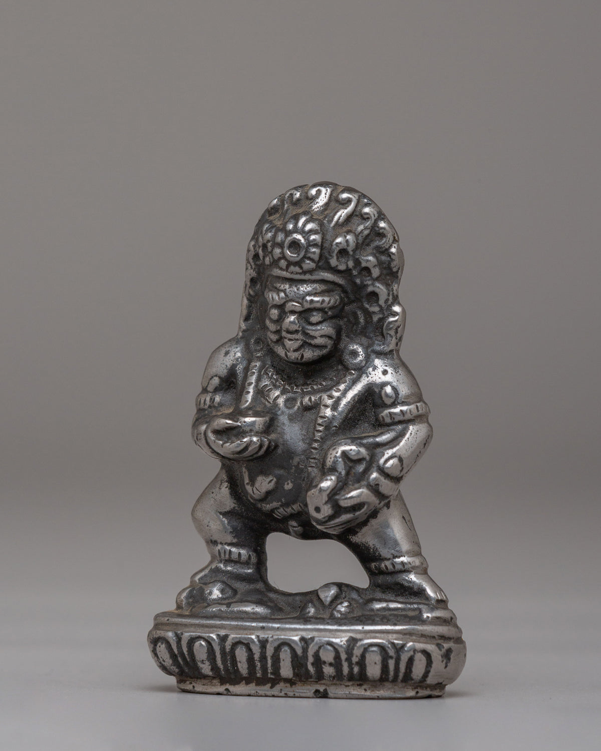 Traditional Black Dzambhala Statue | Tibetan Wealth Deity