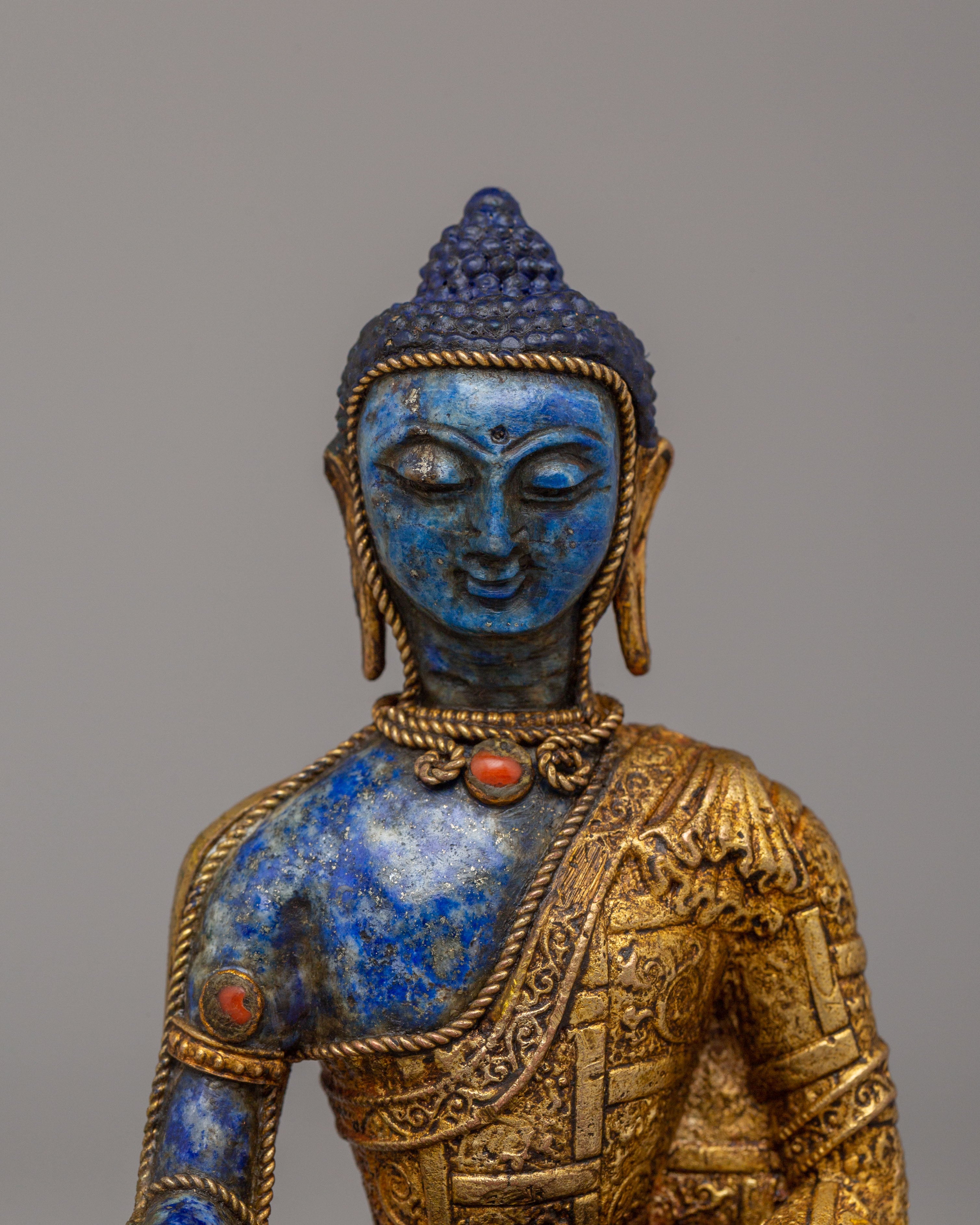 Shakyamuni Buddha Statue for Spiritual Practice | Handcrafted Copper Art