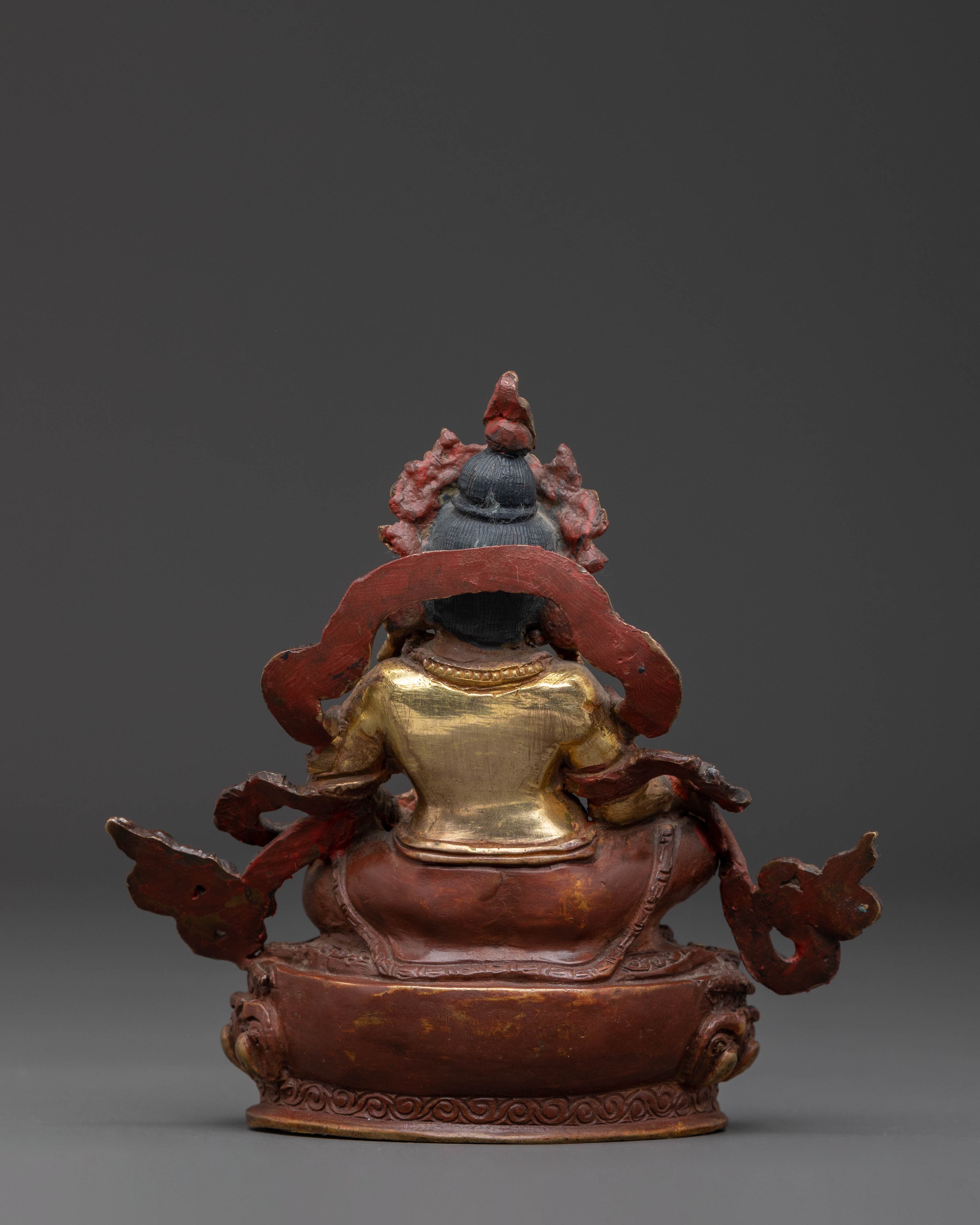 Dzambhala Copper Statue for Decor | Embodiment of Wealth and Prosperity