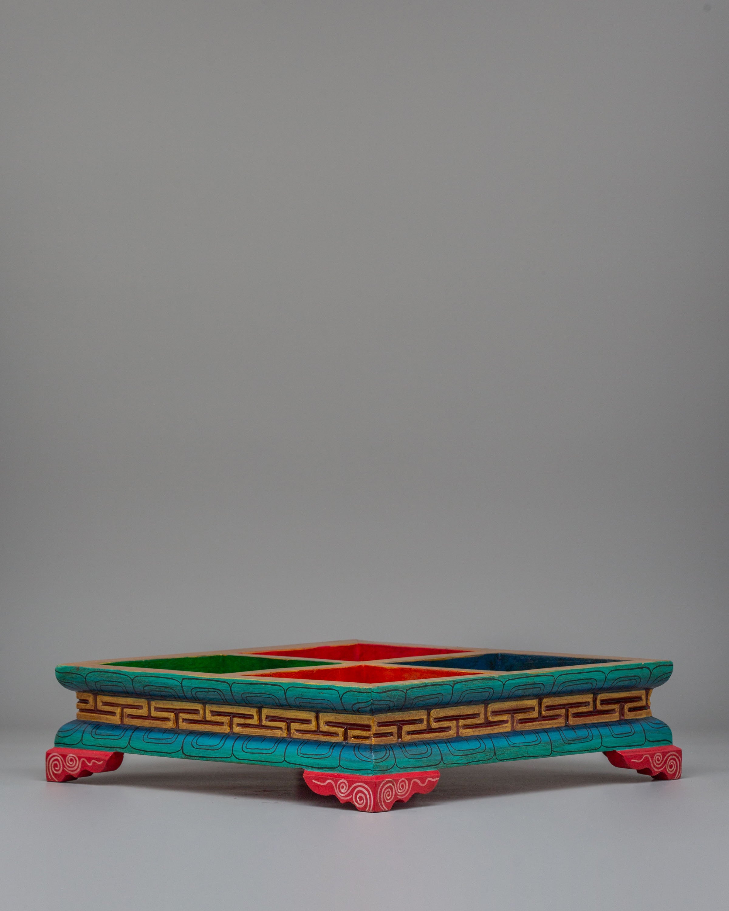 Spiritual Tibetan Tray | Traditional Himalayan Artwork