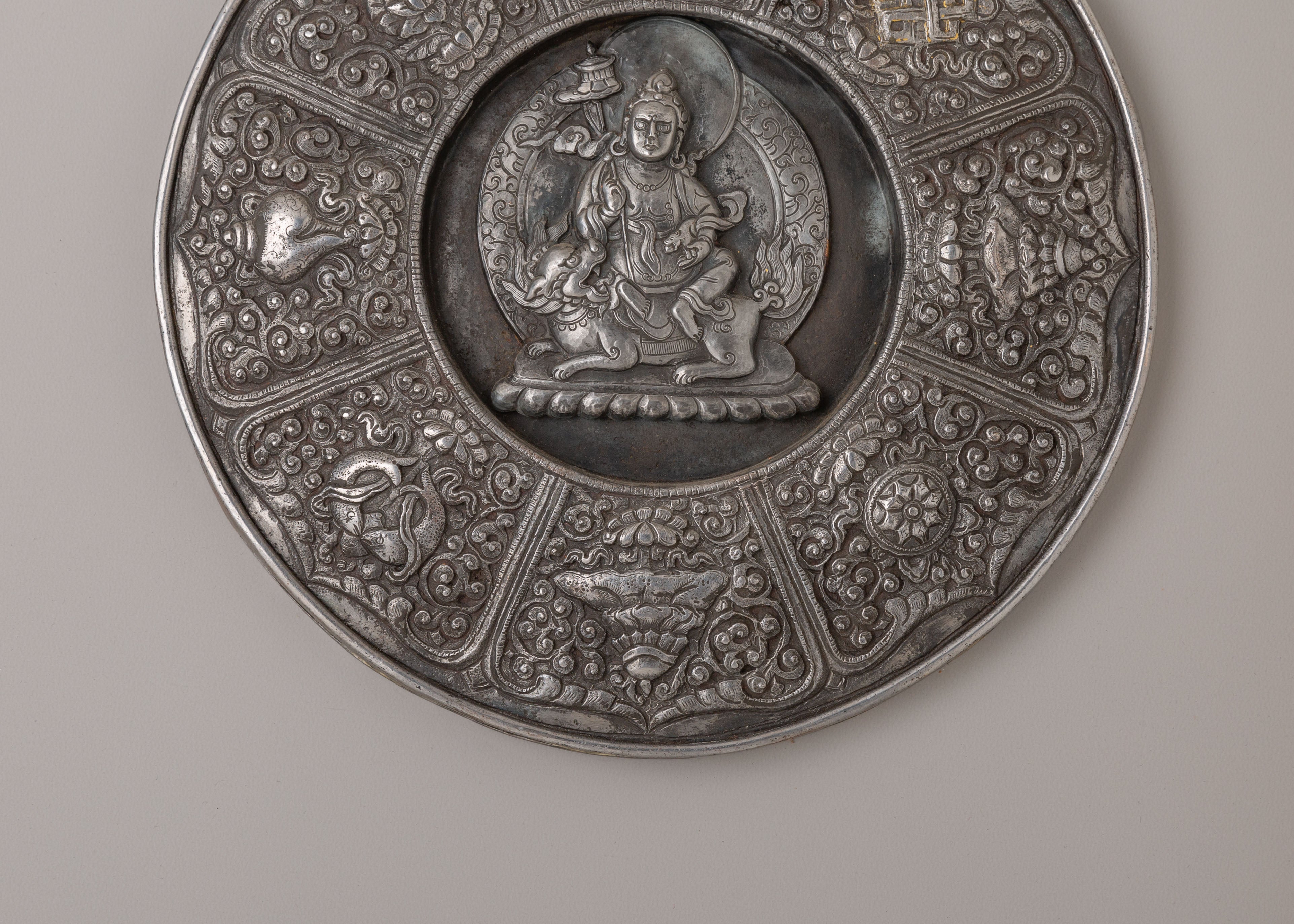 Handmade Namtoshe Wall Hanging | Tibetan Wealth Deity Art