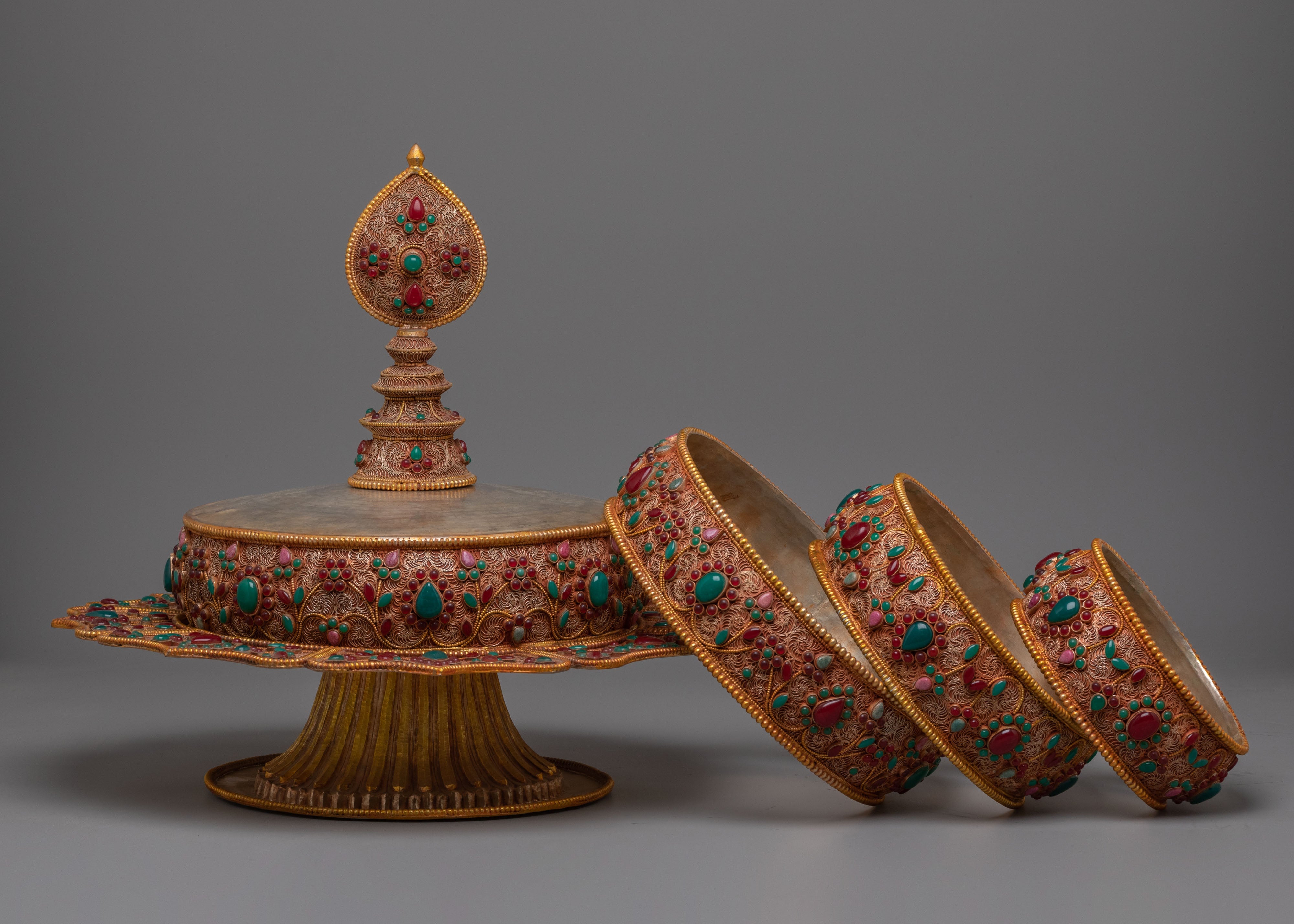 Traditional Mandala Offering for Ritual | Sacred Buddhist Offering Object