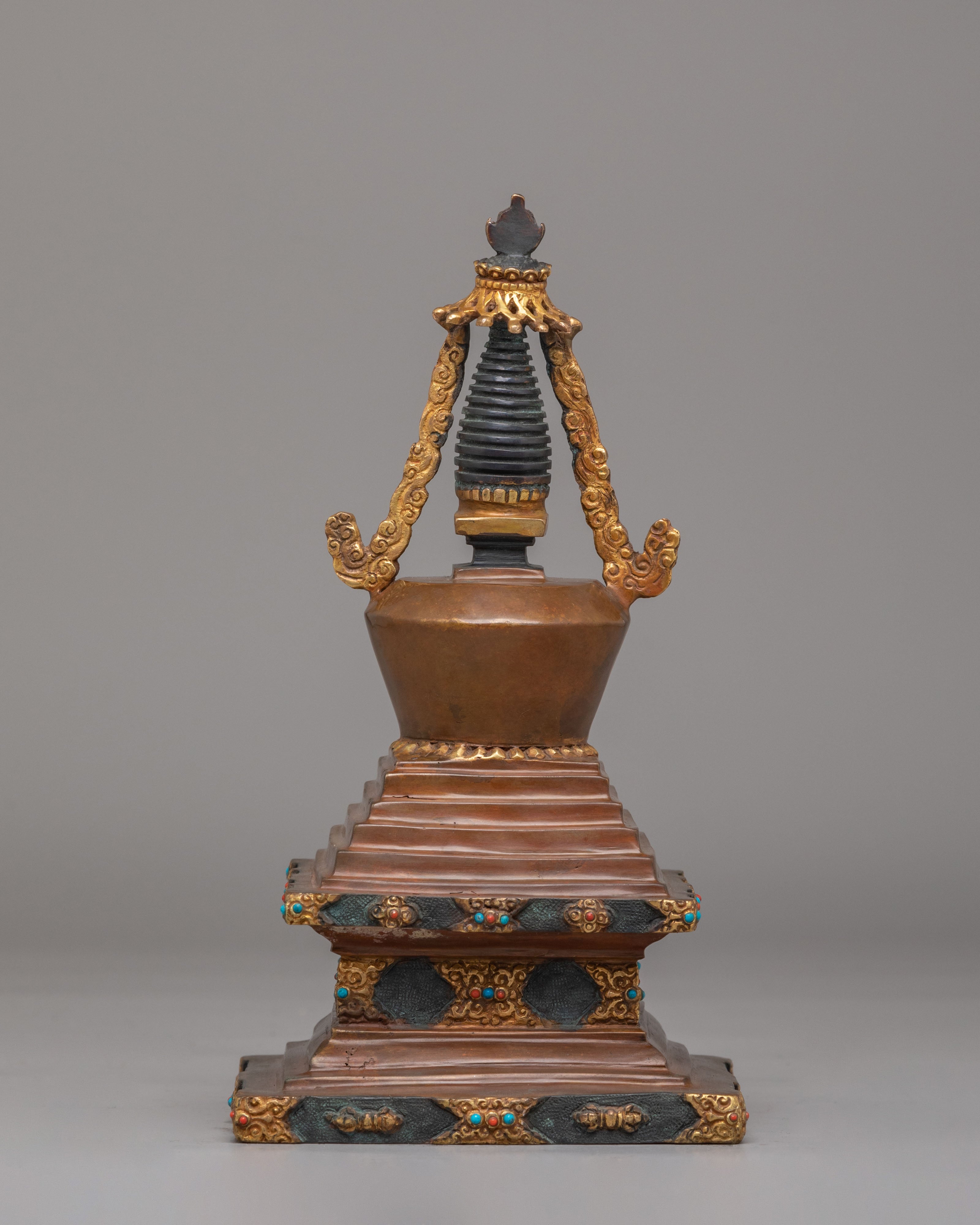 Tibetan Enlightenment Stupa For Altar | Buddhist Shrine Decor