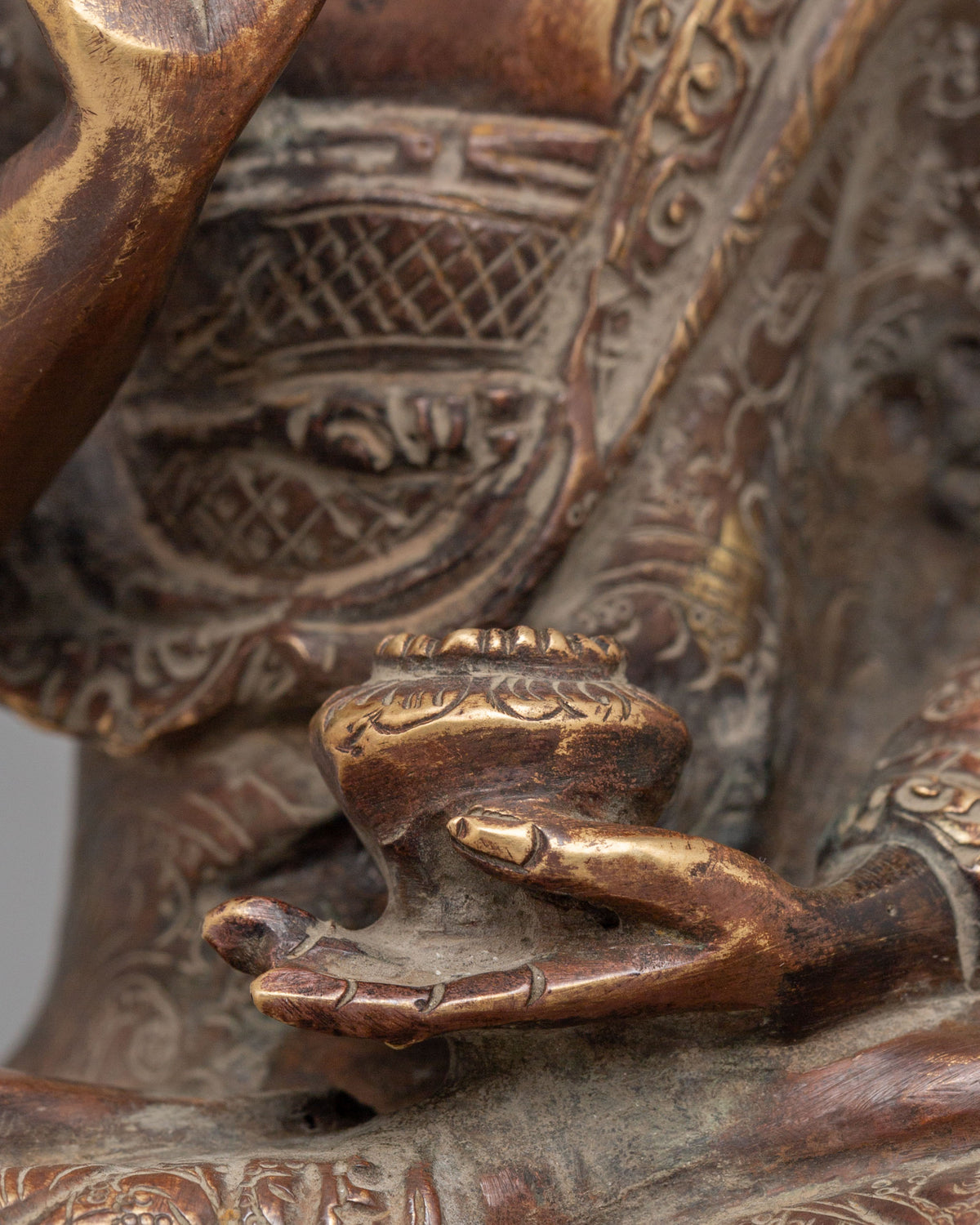 Spiritual Amogasiddhi Buddha Statue | Symbol of Fearlessness and Spiritual Strength