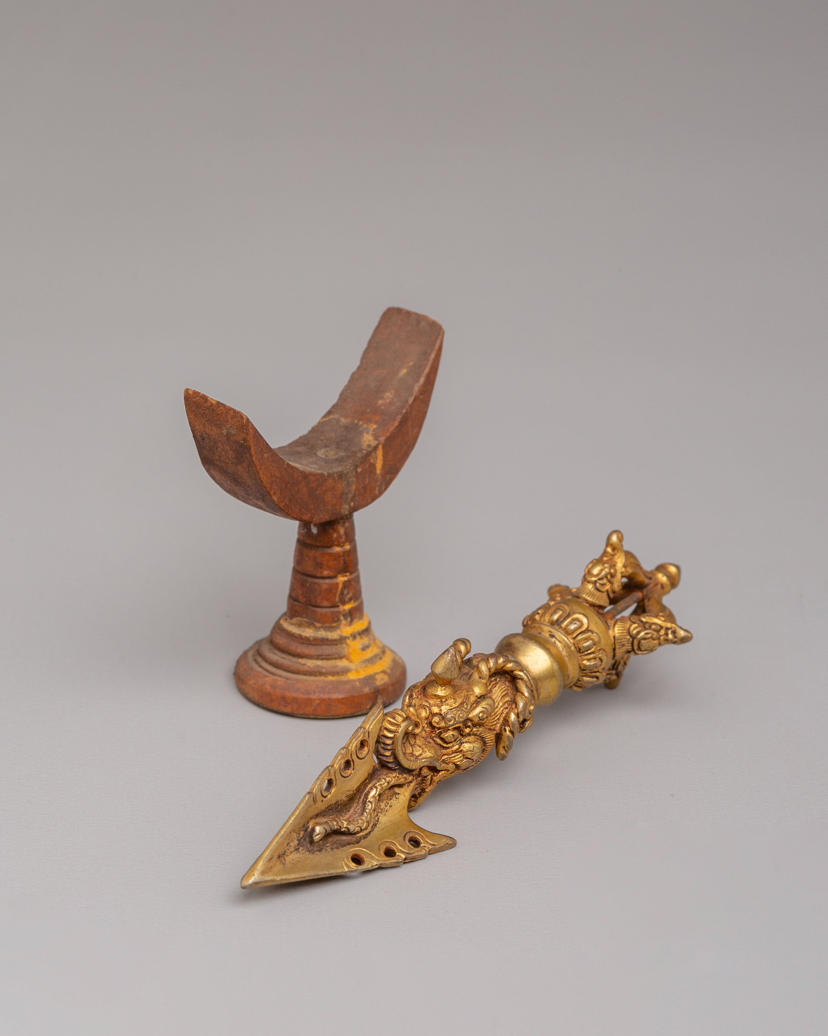 Tantric Buddhist Phurba with Stand | Symbol of Protection