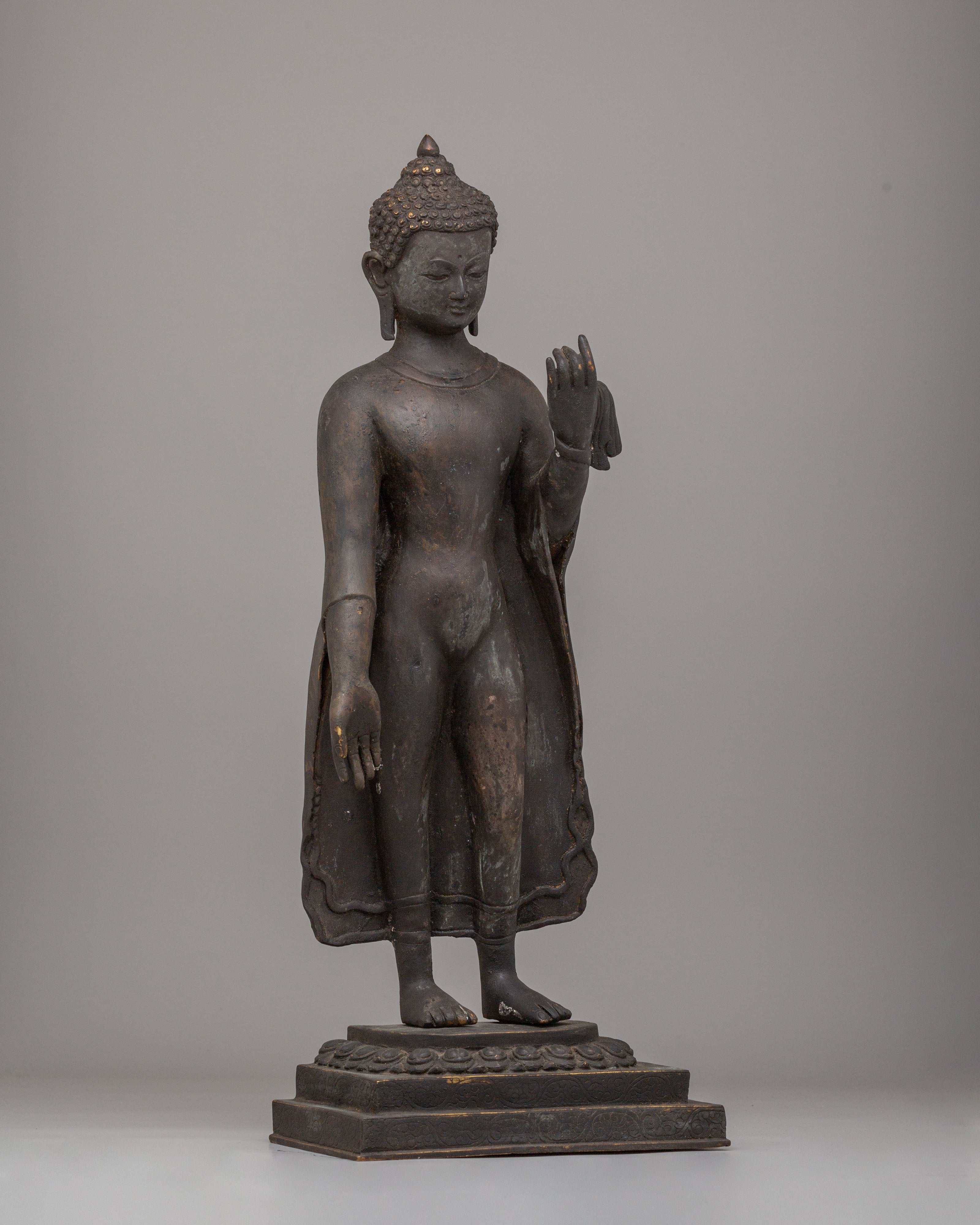Dipankara Buddha Enlightenment Sculpture | Tibetan Altar Decor