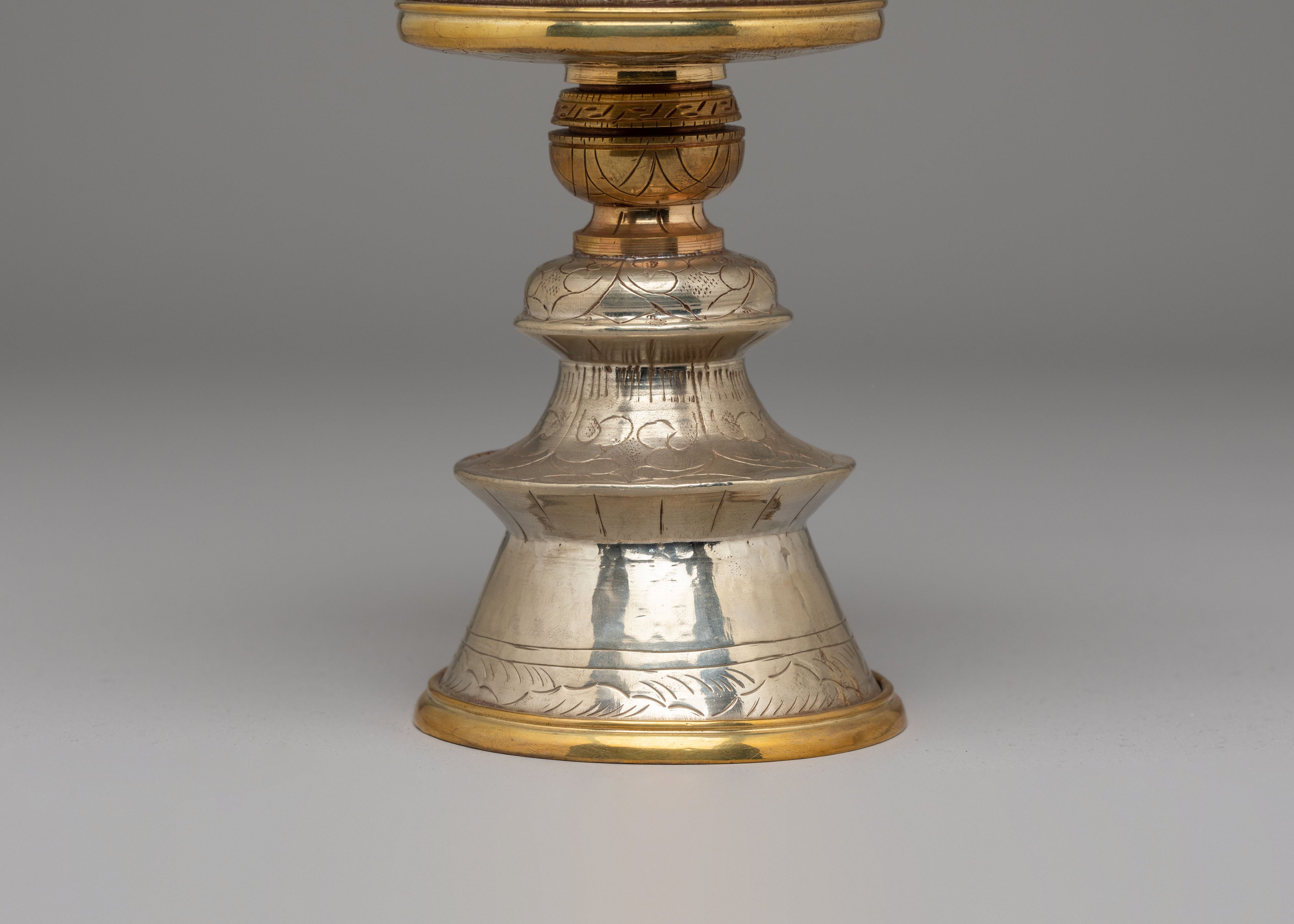 Buddhist Light Offering Lamp Set | Handcrafted Tibetan Ritual Lamps