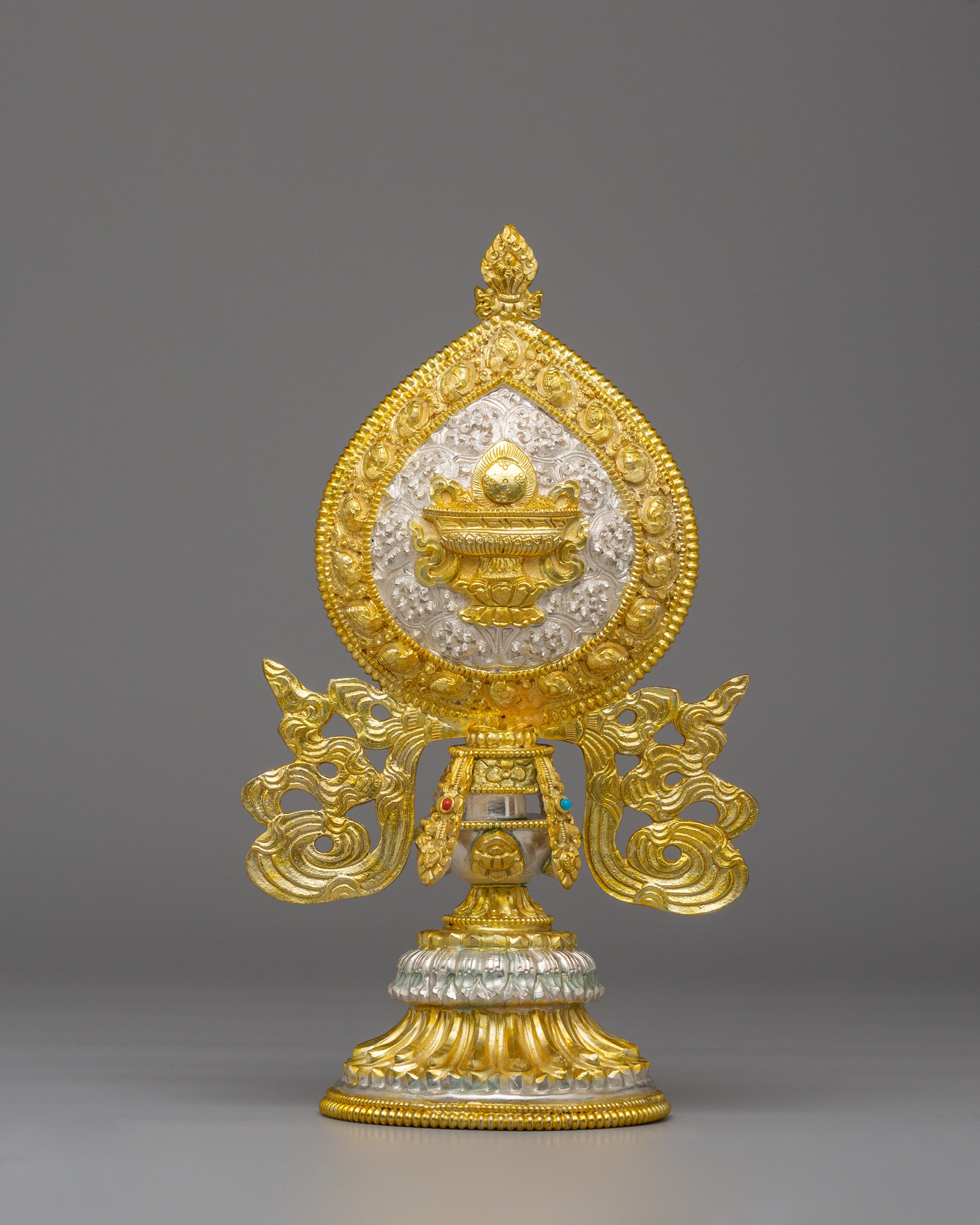 Tibetan Eight Auspicious Symbols | Copper Body, Electro Silver &amp; Gold Plating