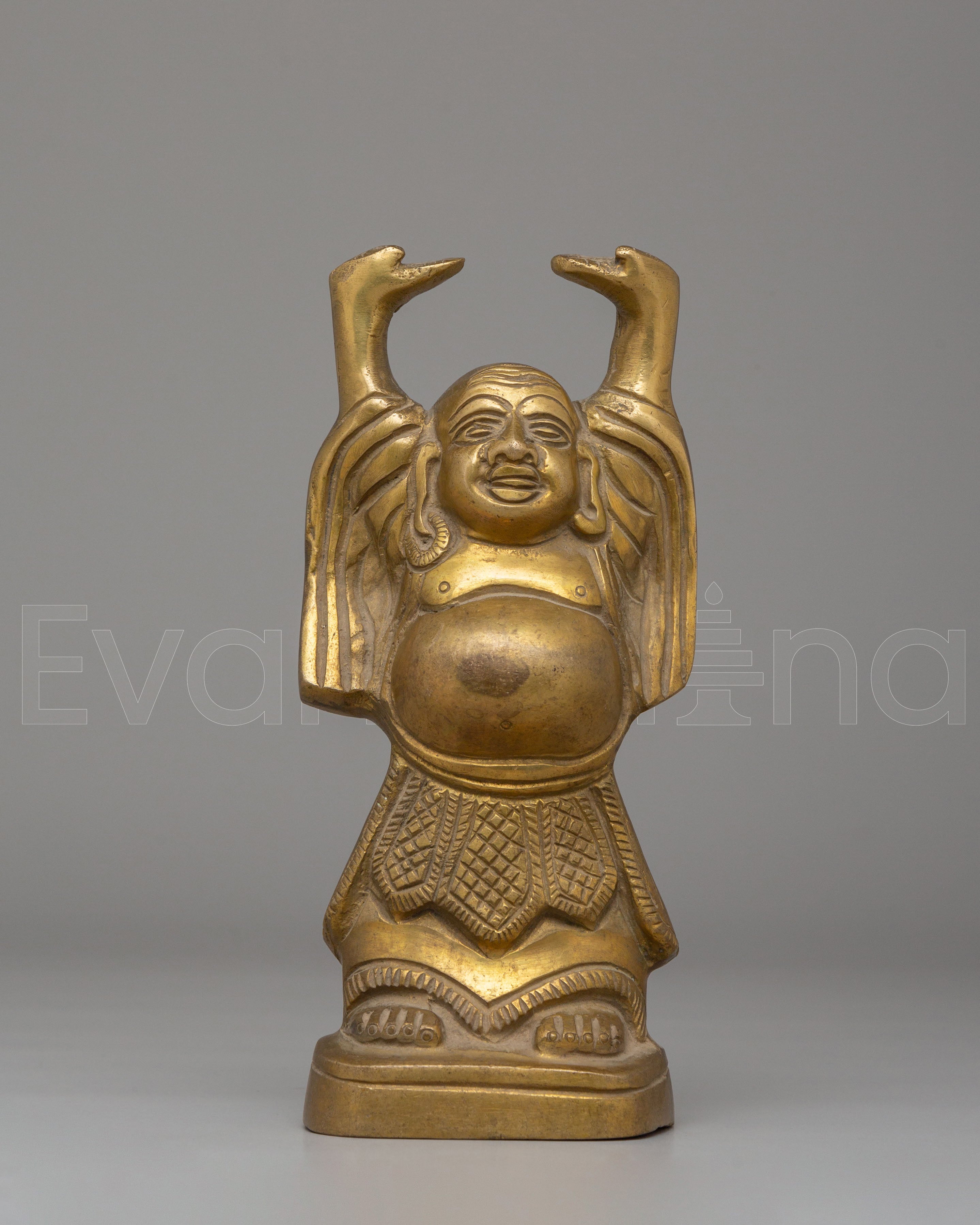 Handmade Laughing Buddha Statue 