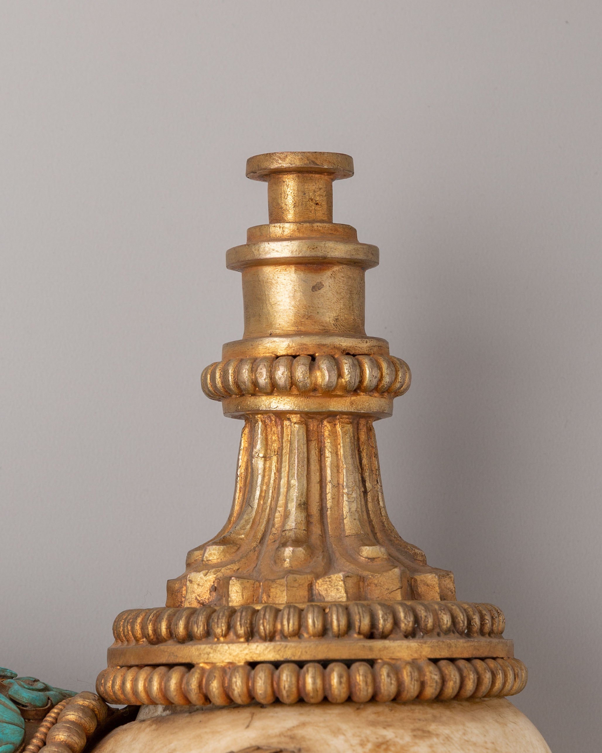Ritual Conch Shell with Deity Carvings | Sacred Symbol for Spiritual Ceremonies