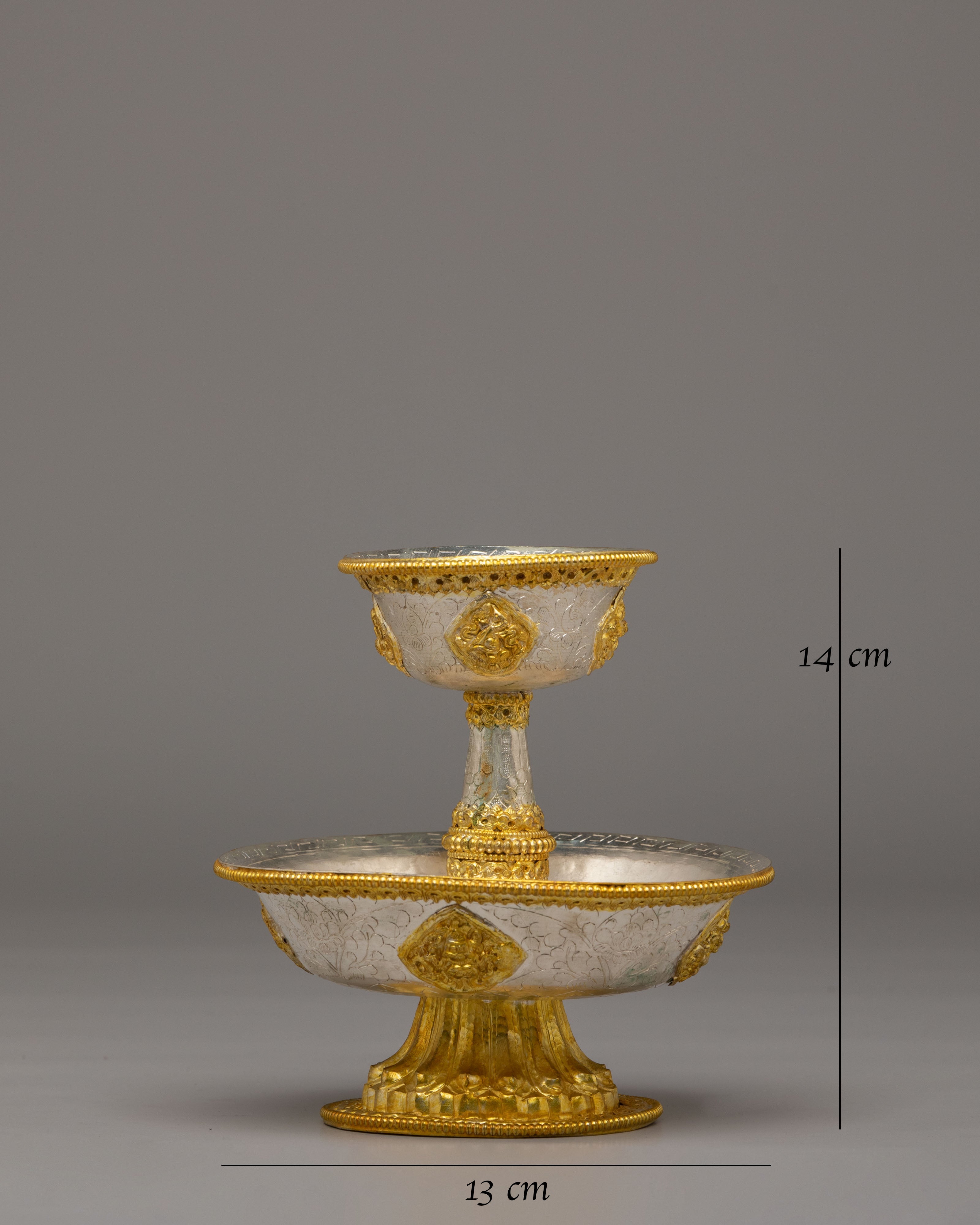 Tibetan Buddhist Serkyem Offering Set | Altar & Ritual Decor