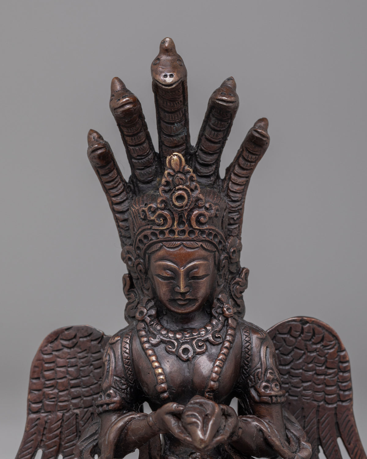 Handmade Ritual Naag Kanya Statue | Divine Snake Goddess