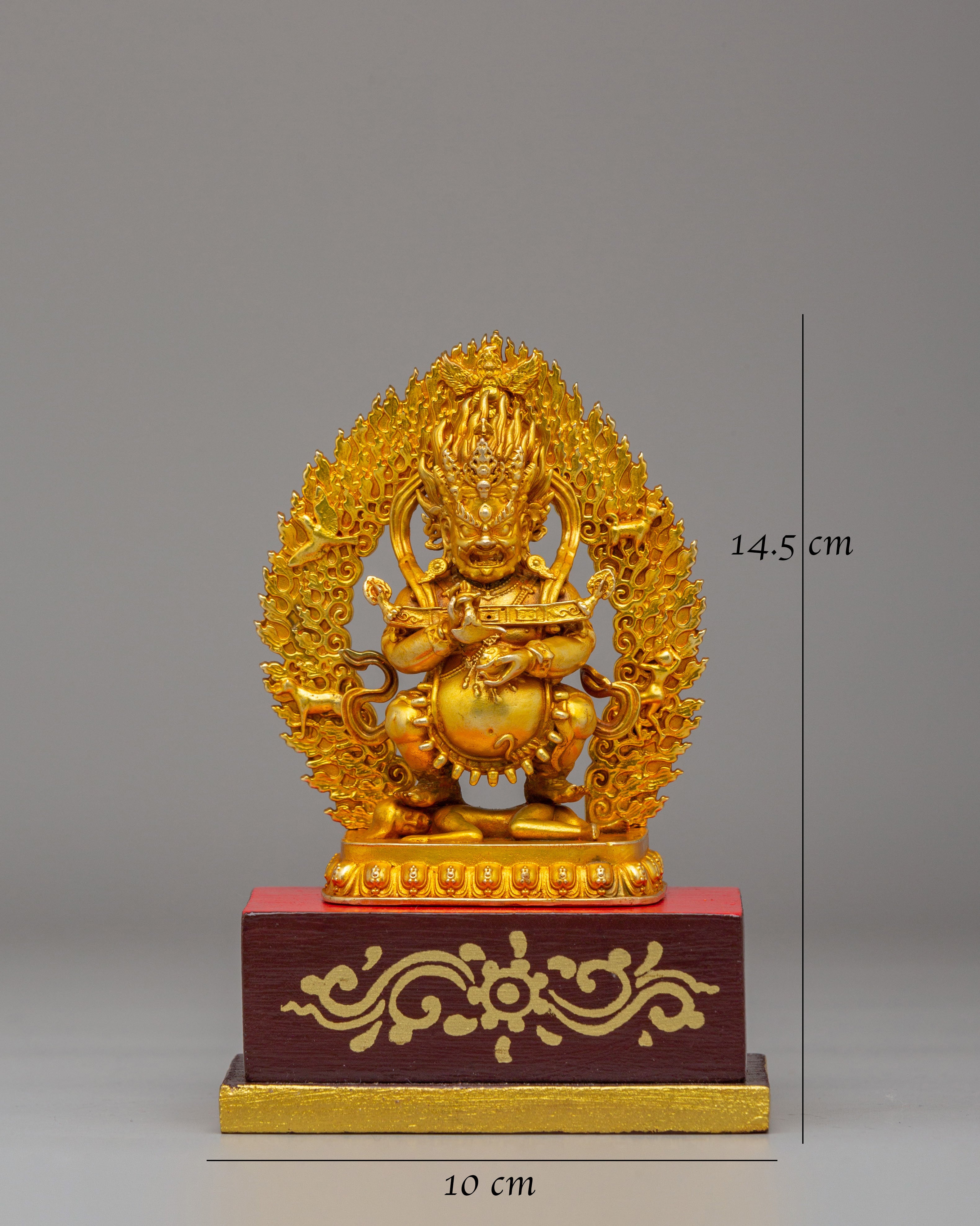 Traditional Shakya Mahakala Statue | Tibetan Buddhist Protector Sculpture