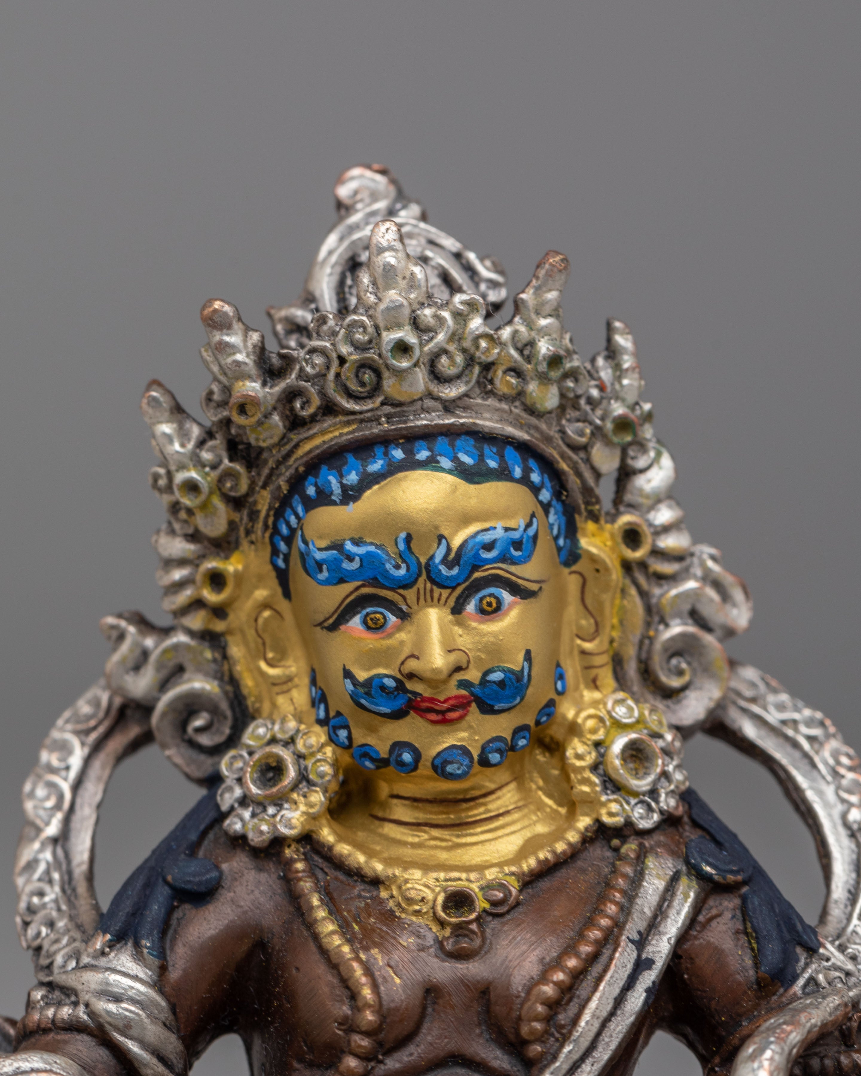 Spiritual Dzambhala Wealth Deity Statue | Buddhist Figurine