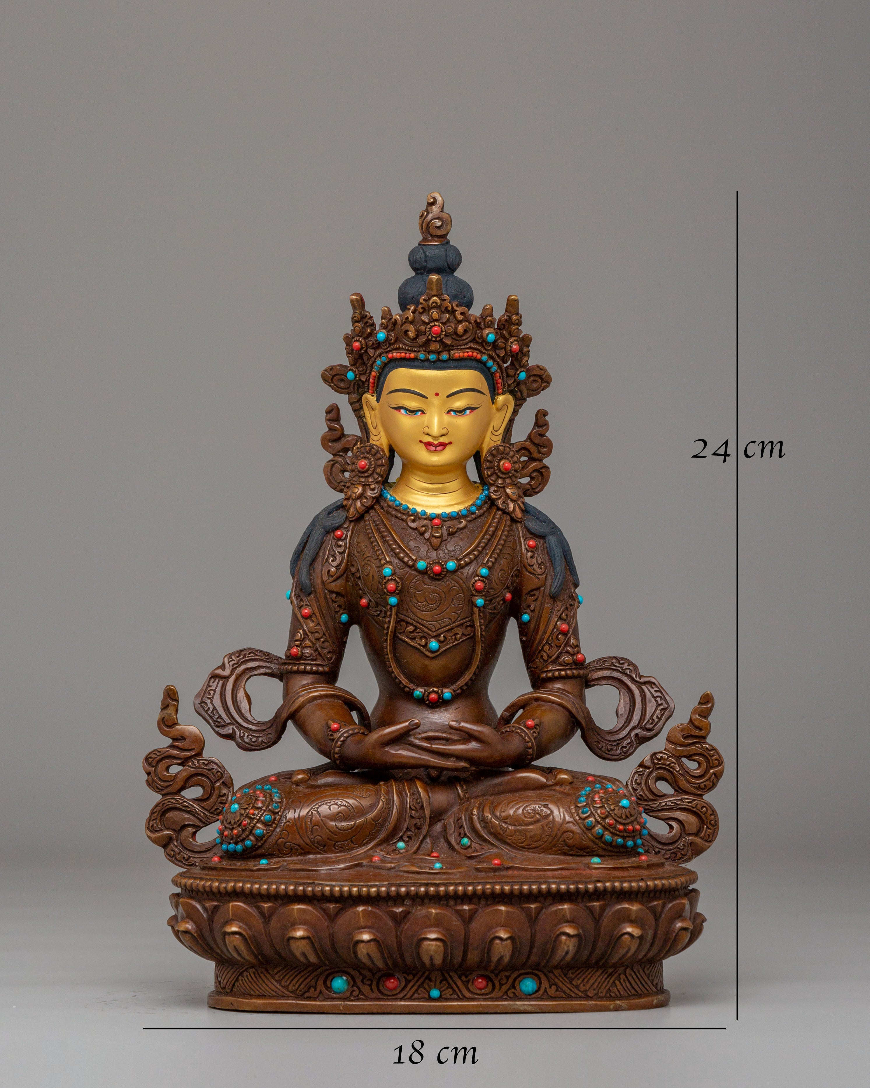 Handmade Altar Amitayus Statue | The Buddha of Infinite Life