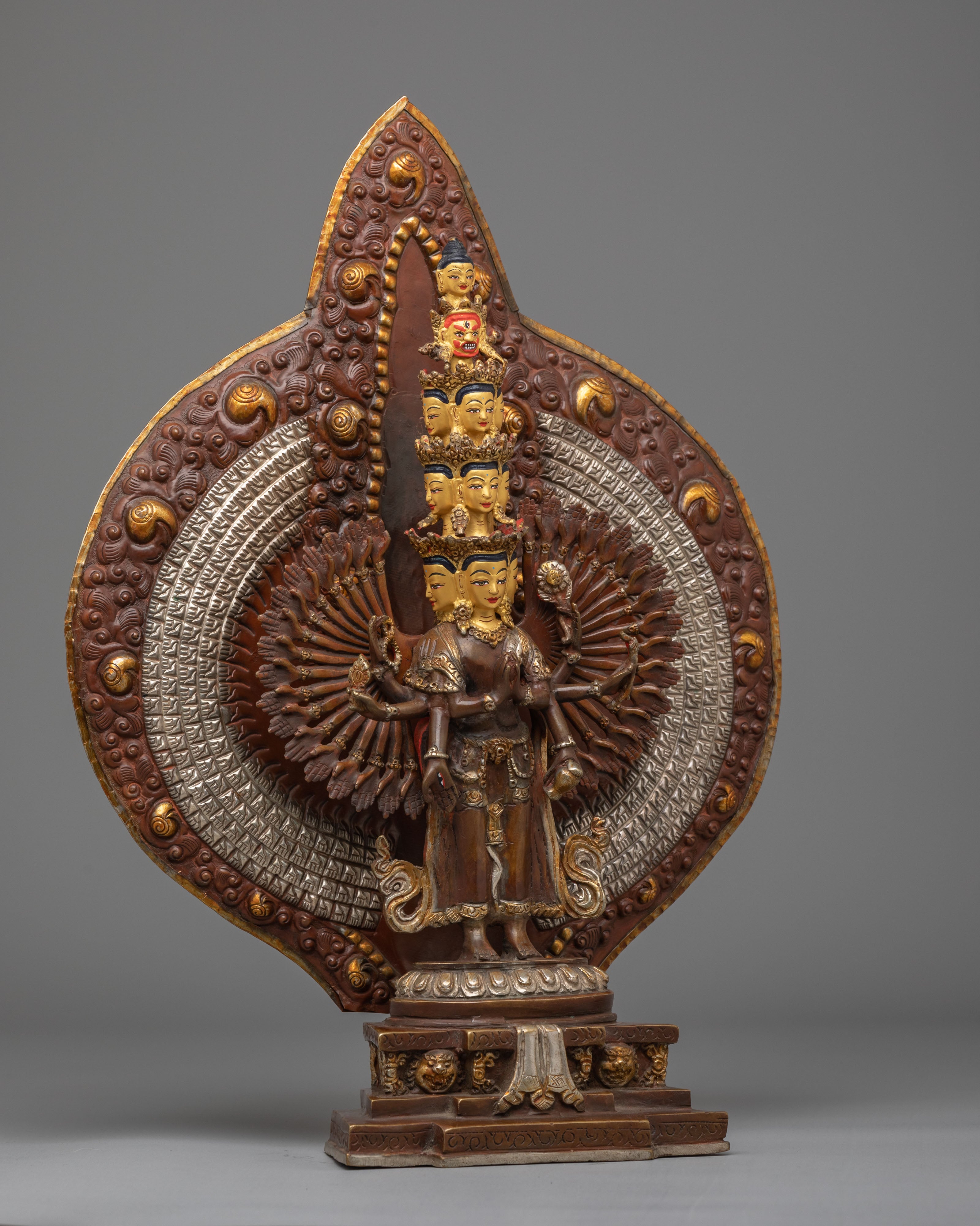 Himalayan 1000-Armed Chenrezig Sculpture | Symbol of Infinite Compassion