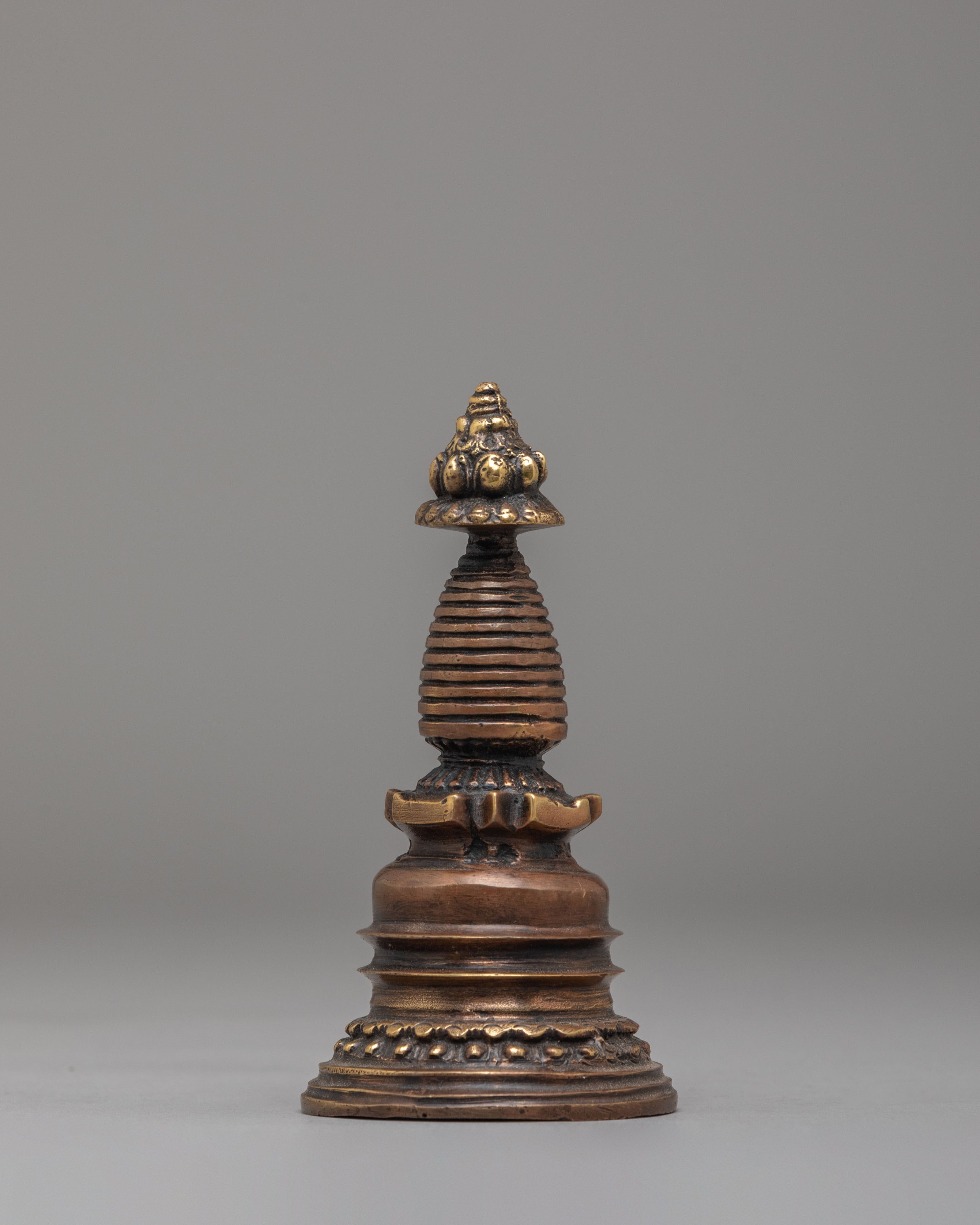 Spiritual Tibetan Kadampa Stupa | Handcrafted Sacred Artwork
