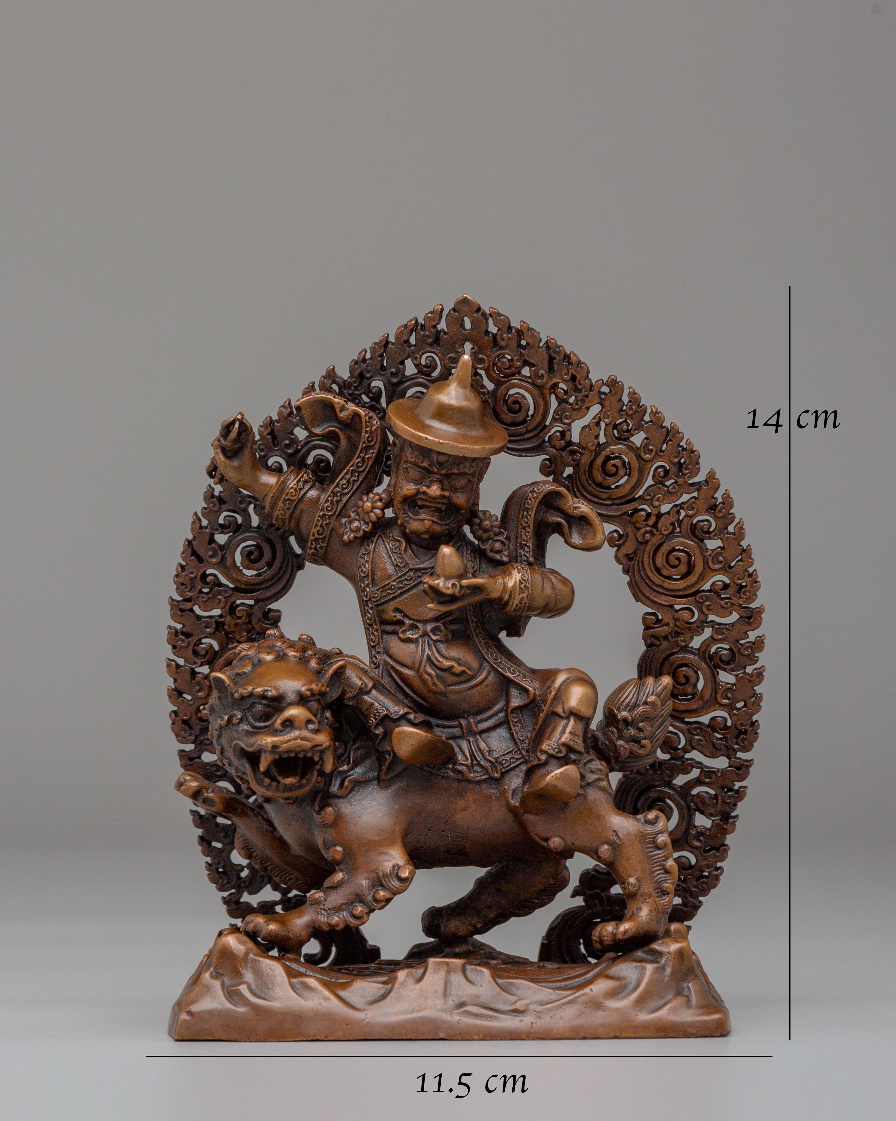 Handmade Dorje Legpa Statue | Tibetan Protector Deity Sculpture