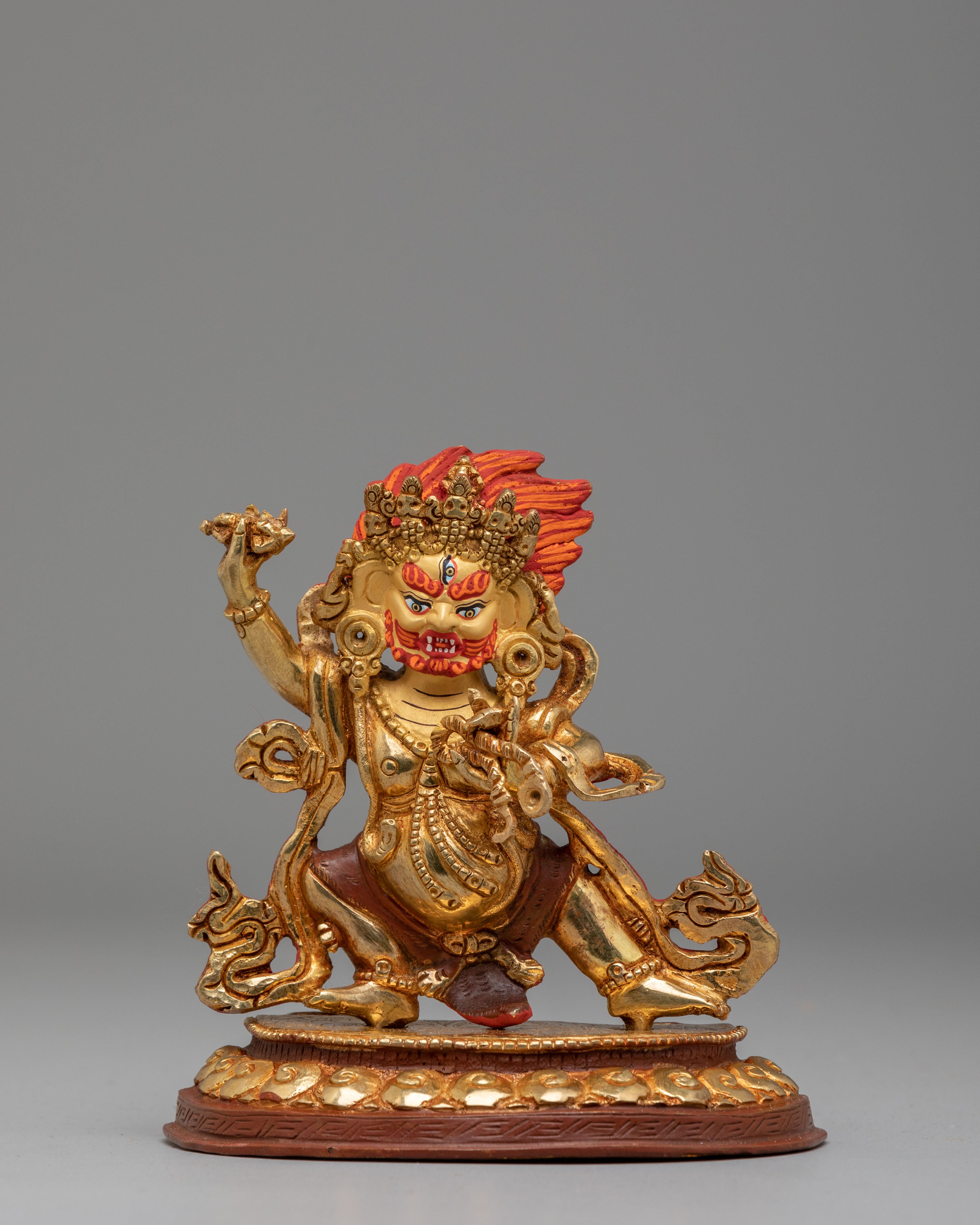 Sacred Vajrapani Spiritual Statue | Handcrafted Tibetan Protector Deity