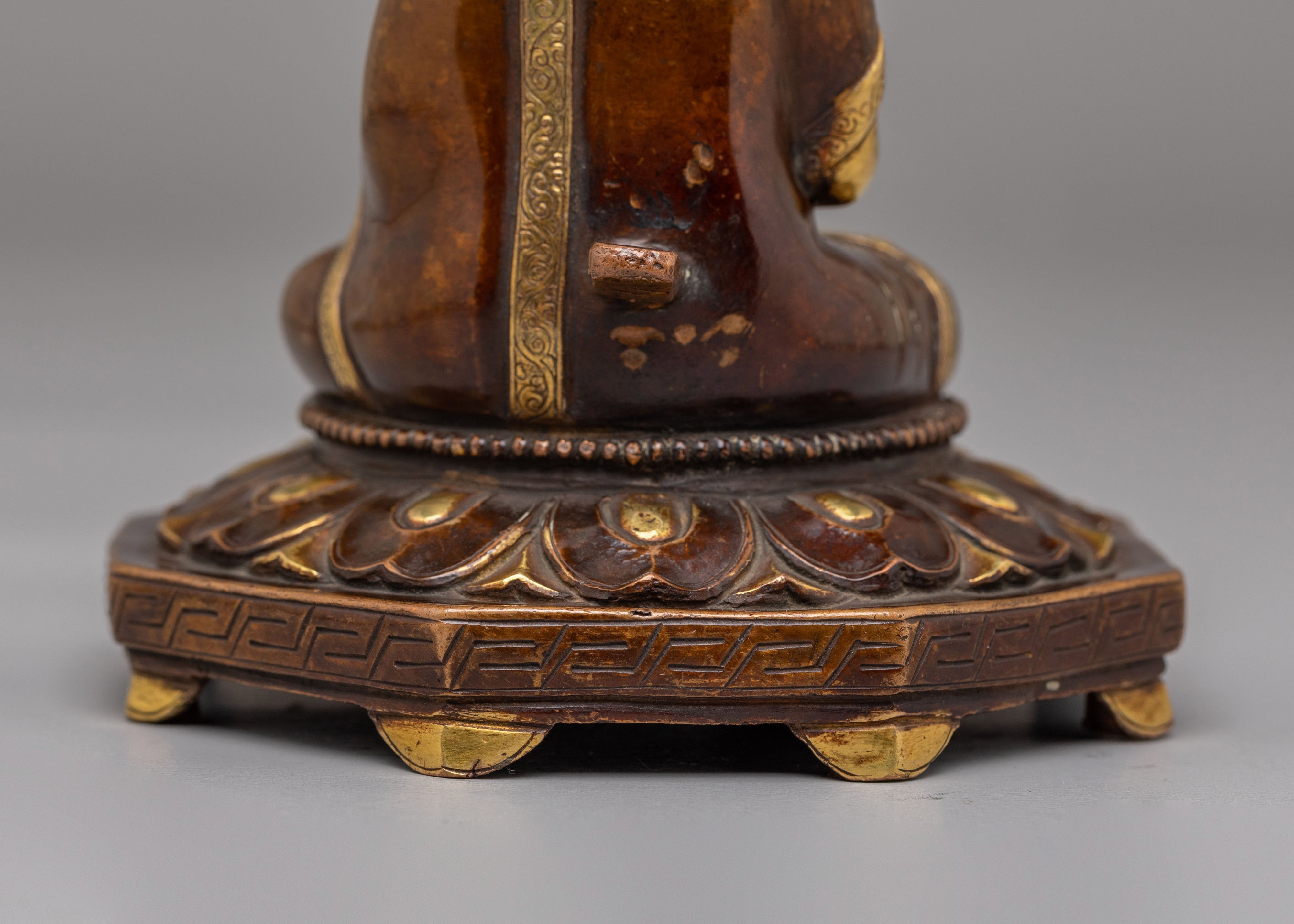 Buddha on Throne Statue | Handmade Decorative Artwork