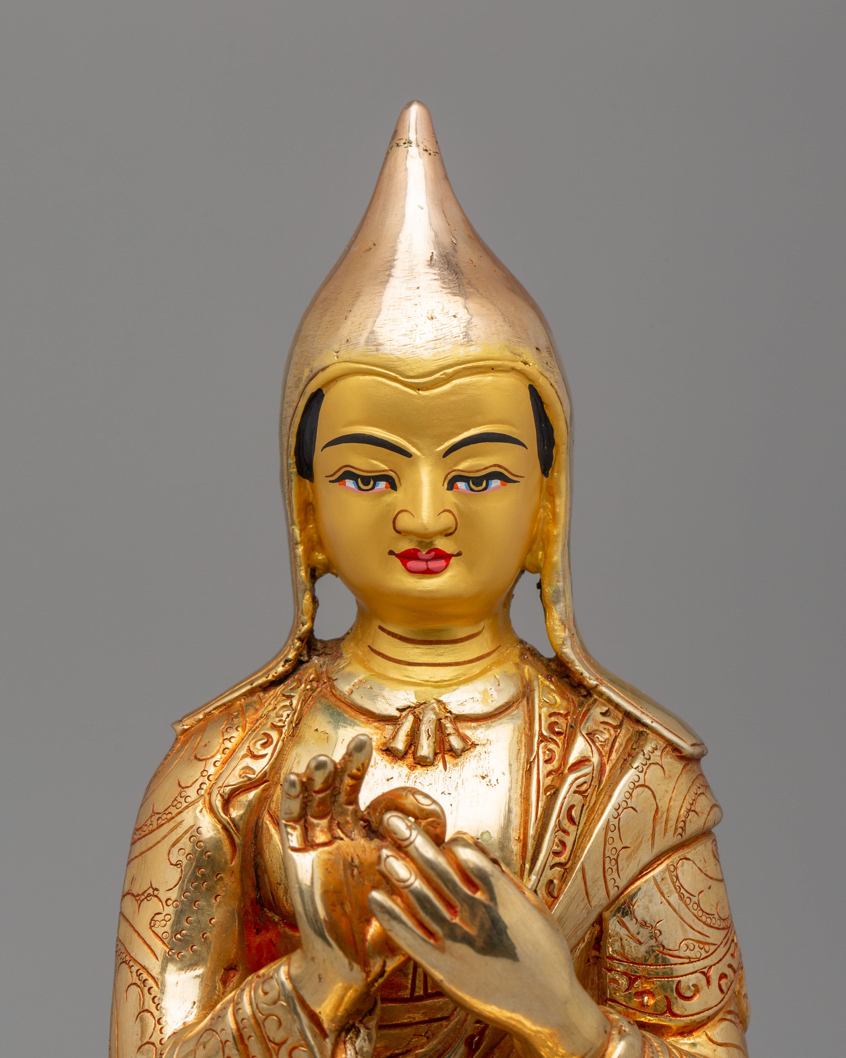 Buddhist Guru Atisha Sculpture | Tibetan Buddhist Master Statue