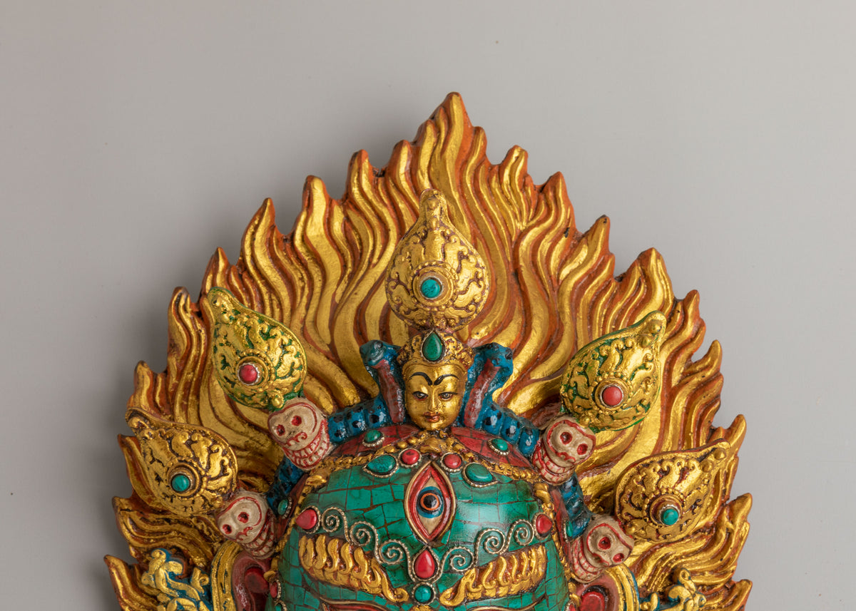 Ritual Mahakal Wall Hanging | Tibetan Buddhist Protector Decor