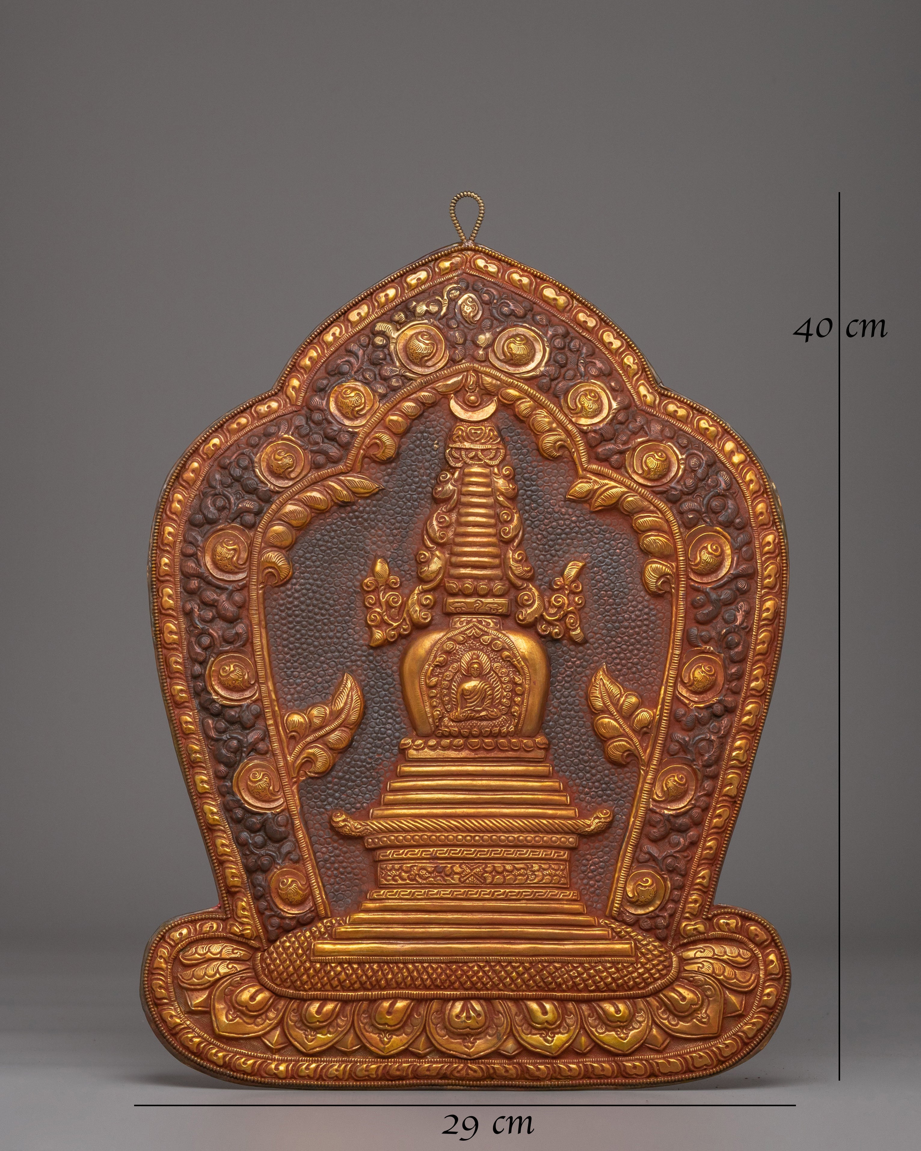 Handmade Stupa Wall Hanging | Tibetan Buddhist Decor