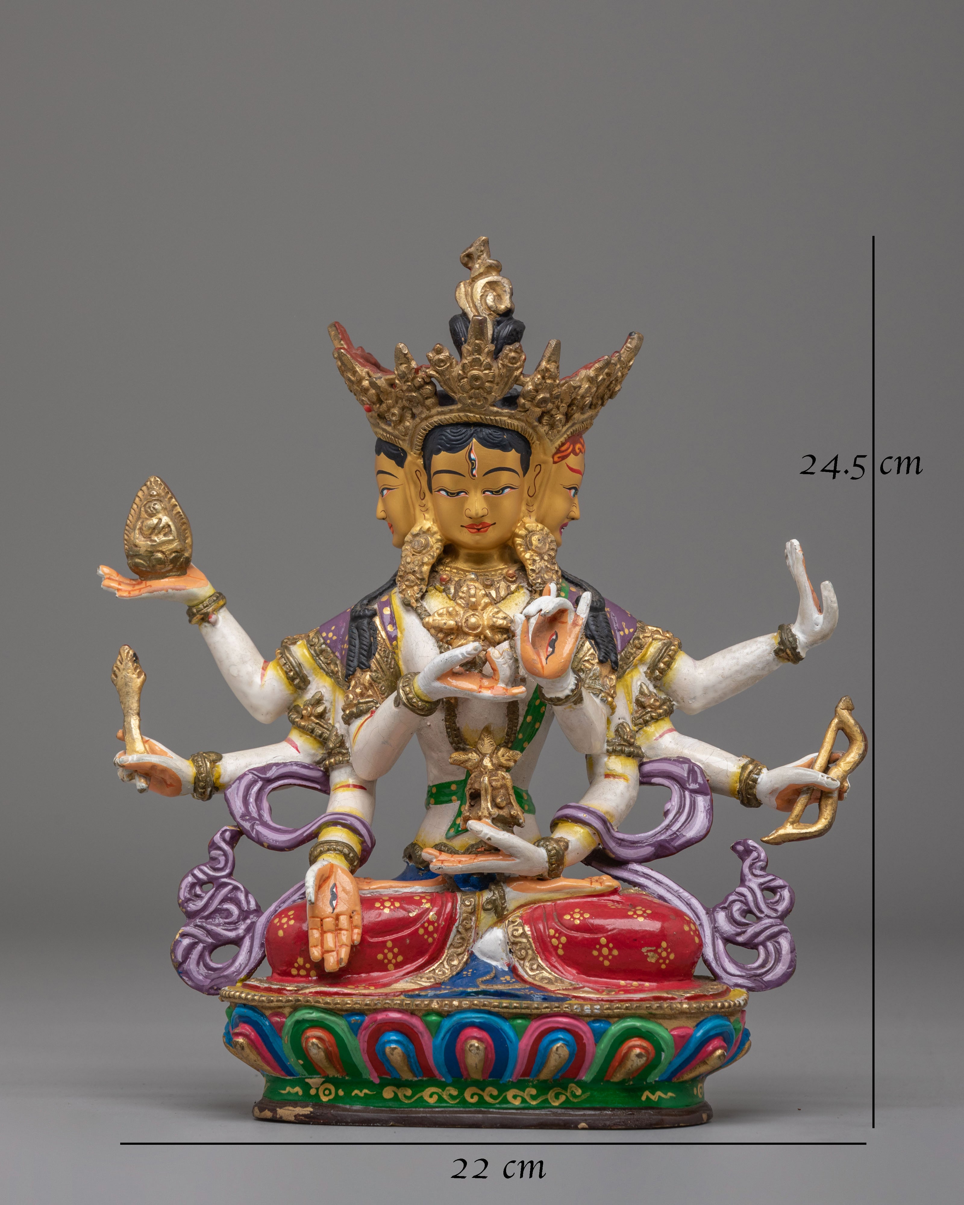 Buddhist Ushnisha Vijaya Namgyalma Statue | Tibetan Goddess Sculpture