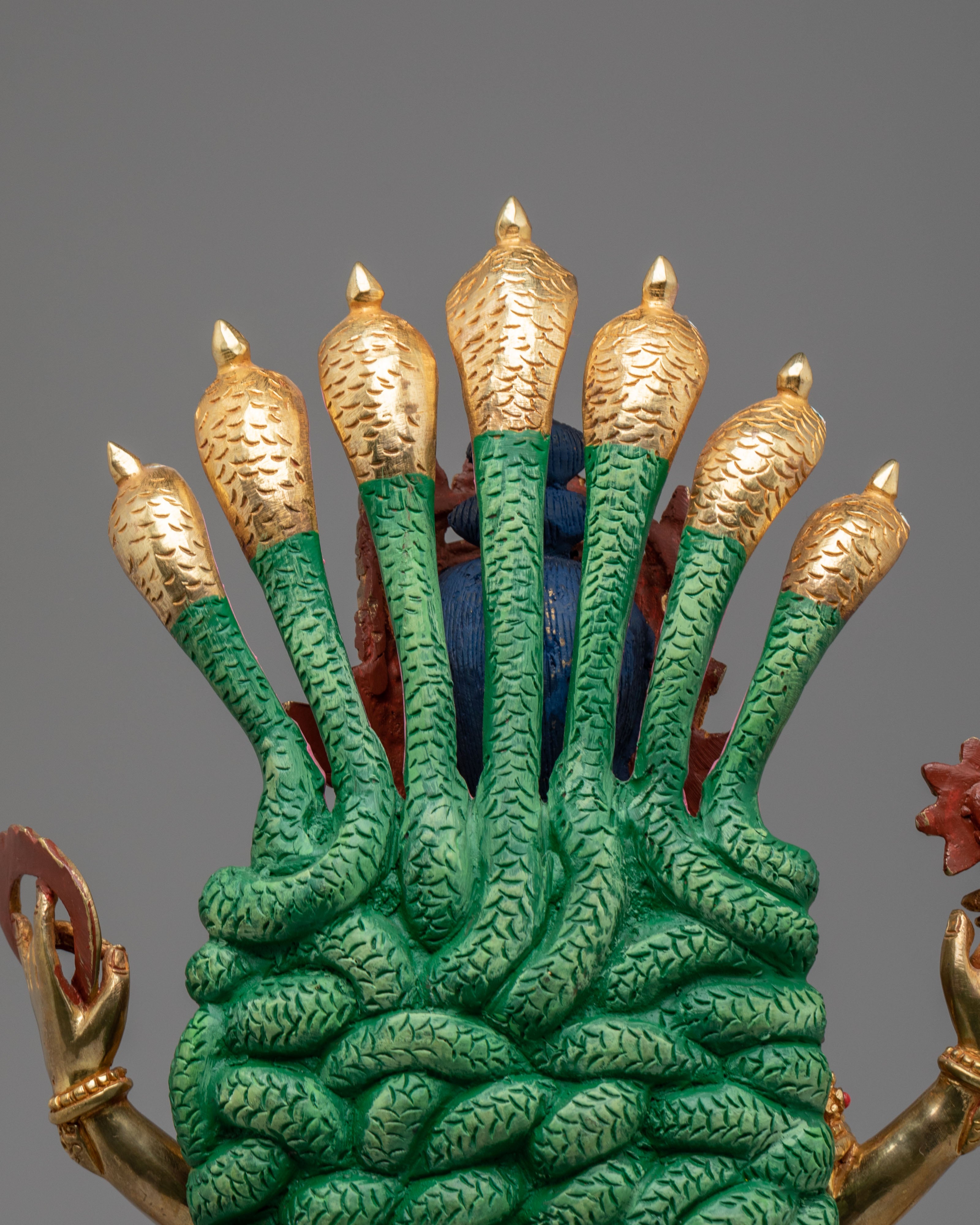 Traditional Bishnu Altar Statue | Spiritual Home Decor