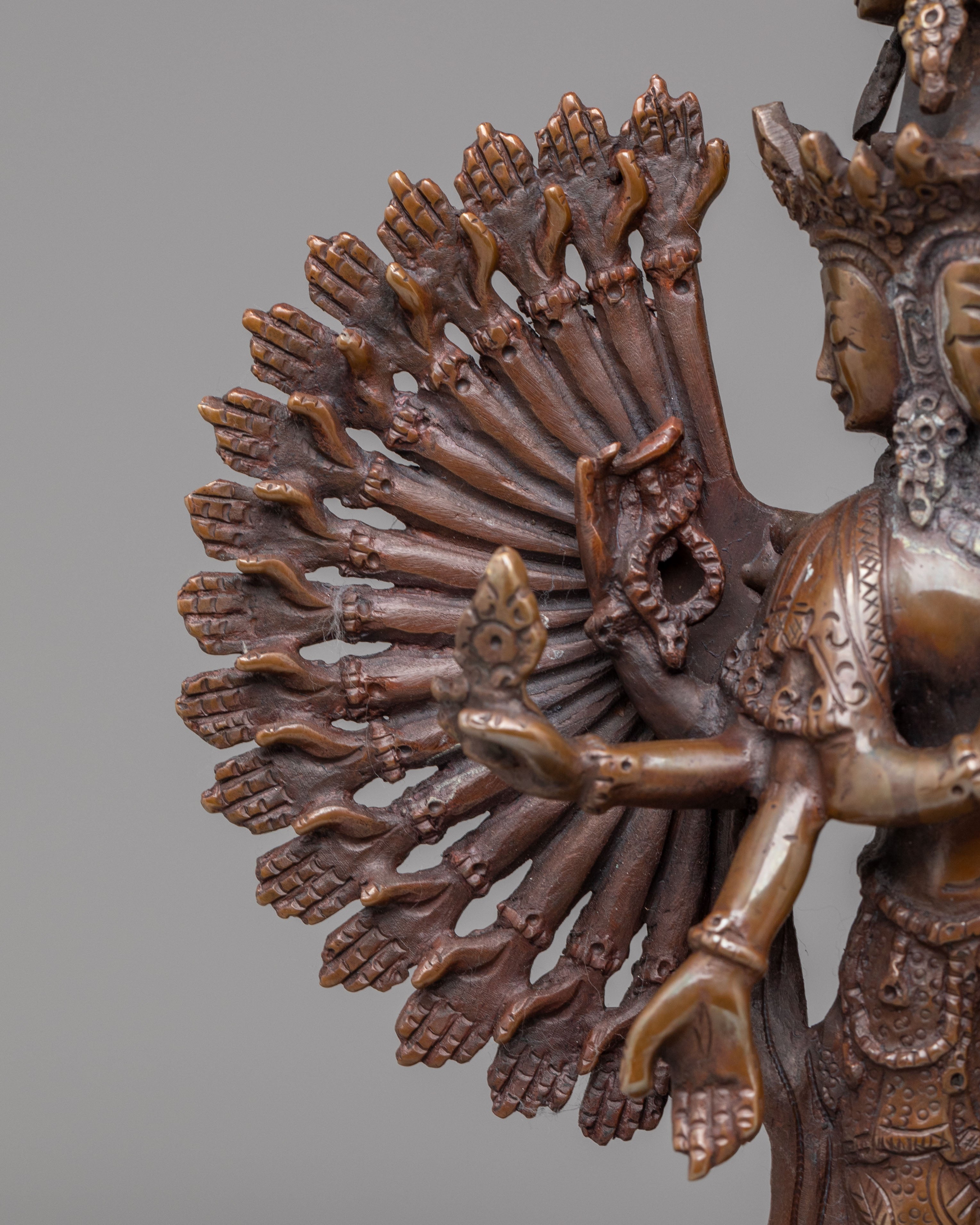 Thousand Armed Chenrezig Statue | Tibetan Avalokiteshvara Sculpture