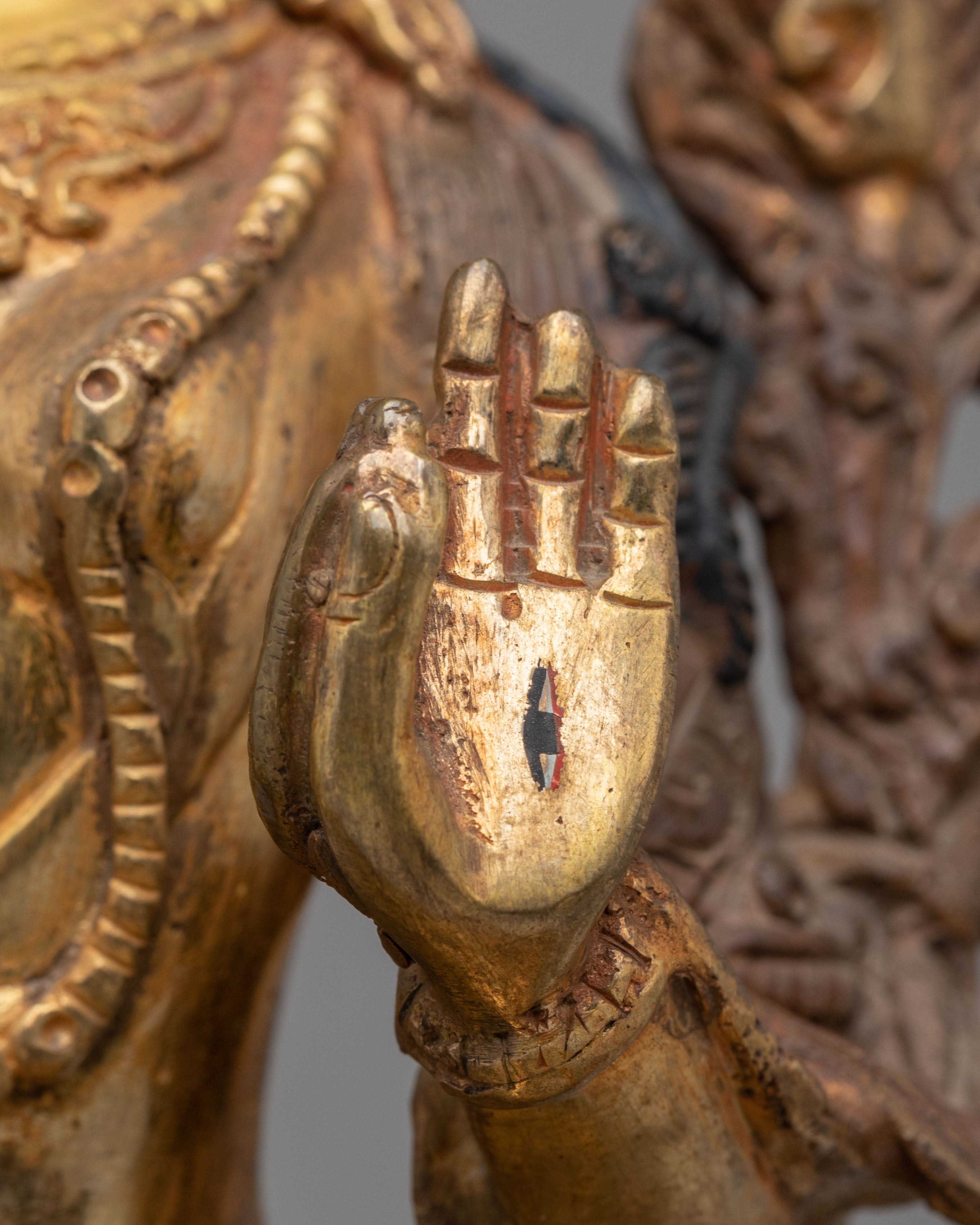 Traditional Spiritual White Tara Sculpture | Tibetan Buddhist Deity Figurine