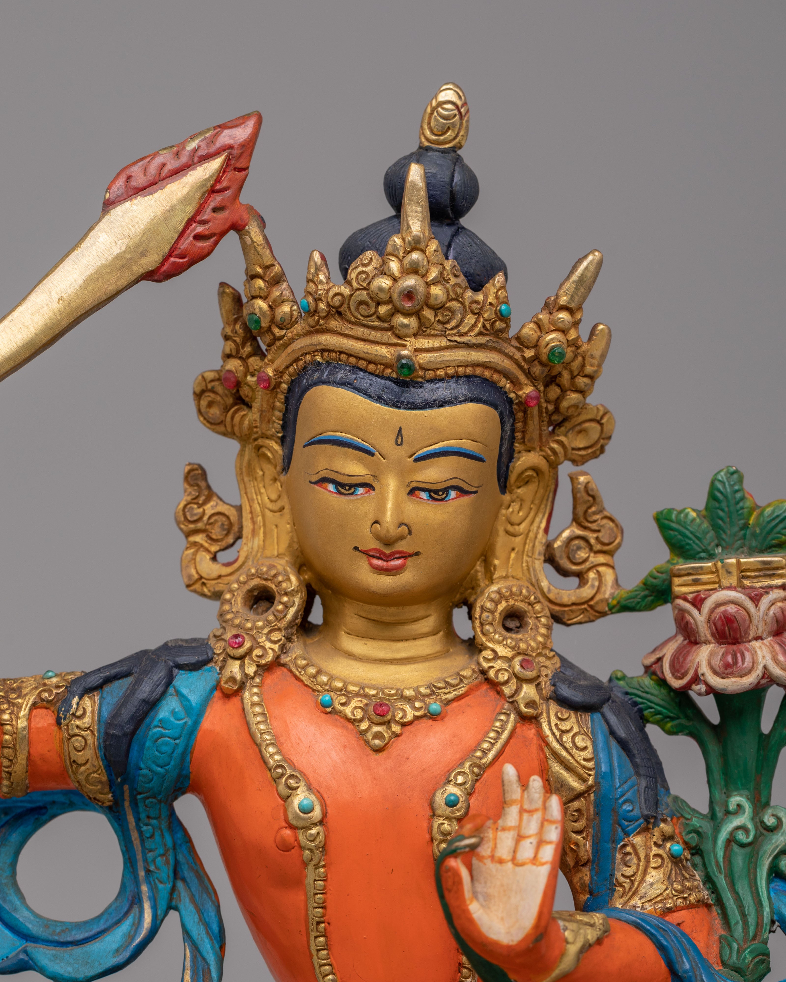 Manjushri Meditation Altar Statue | Buddha of Wisdom & Enlightenment