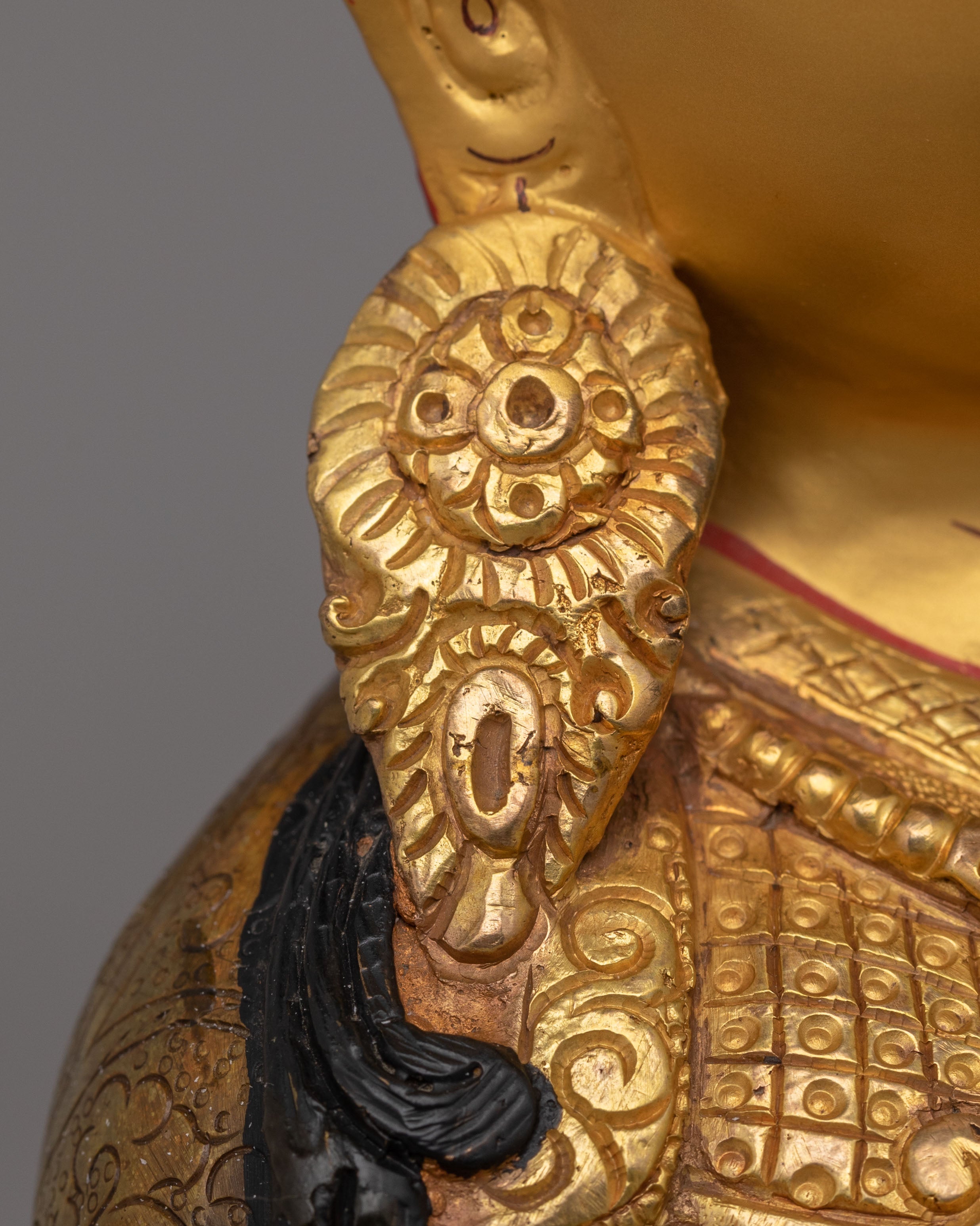 Sacred Guru Rinpoche Statue | Handcrafted Tibetan Deity Figure