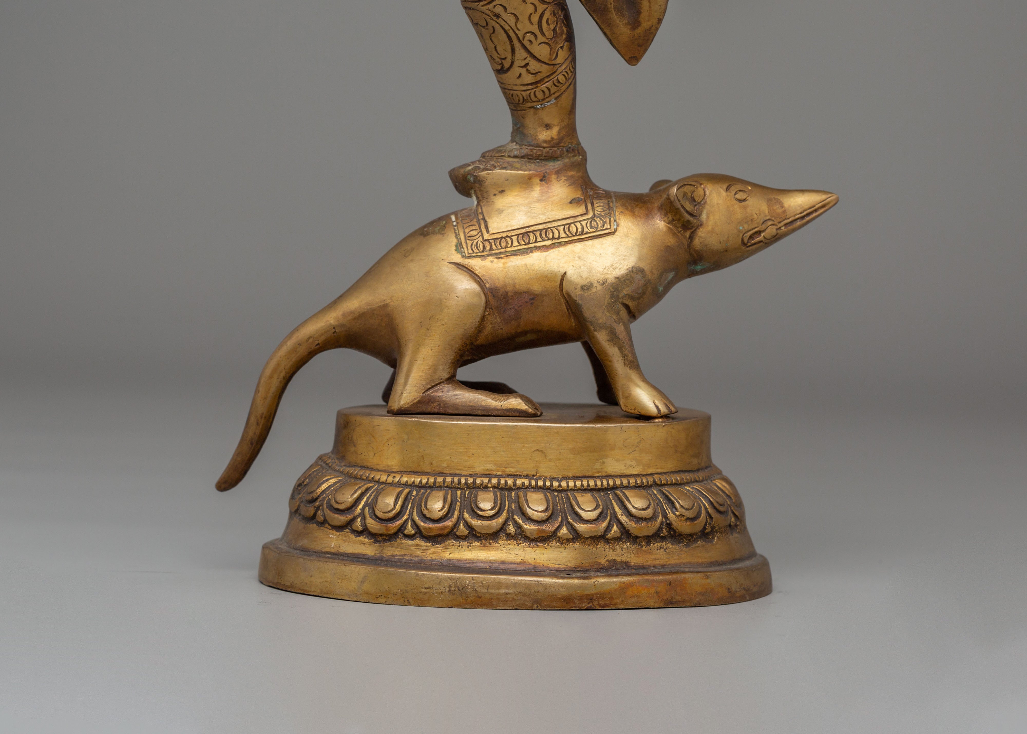 Ganesha Deity Statue | Brass Dancing Ganesha for Spiritual Decor and Blessings