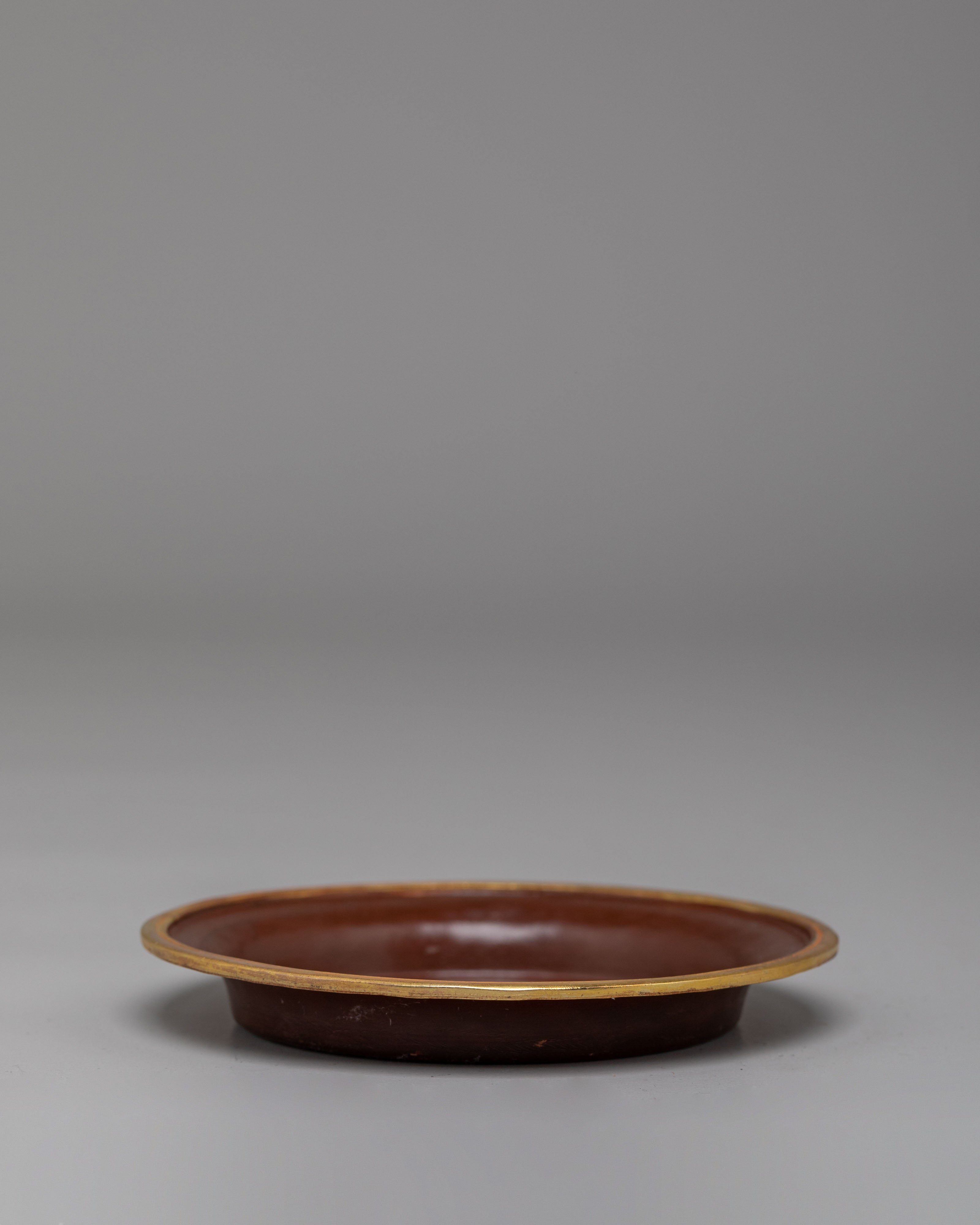 Tibetan Ritual Water Offering Set | Pot, Stand, Plates