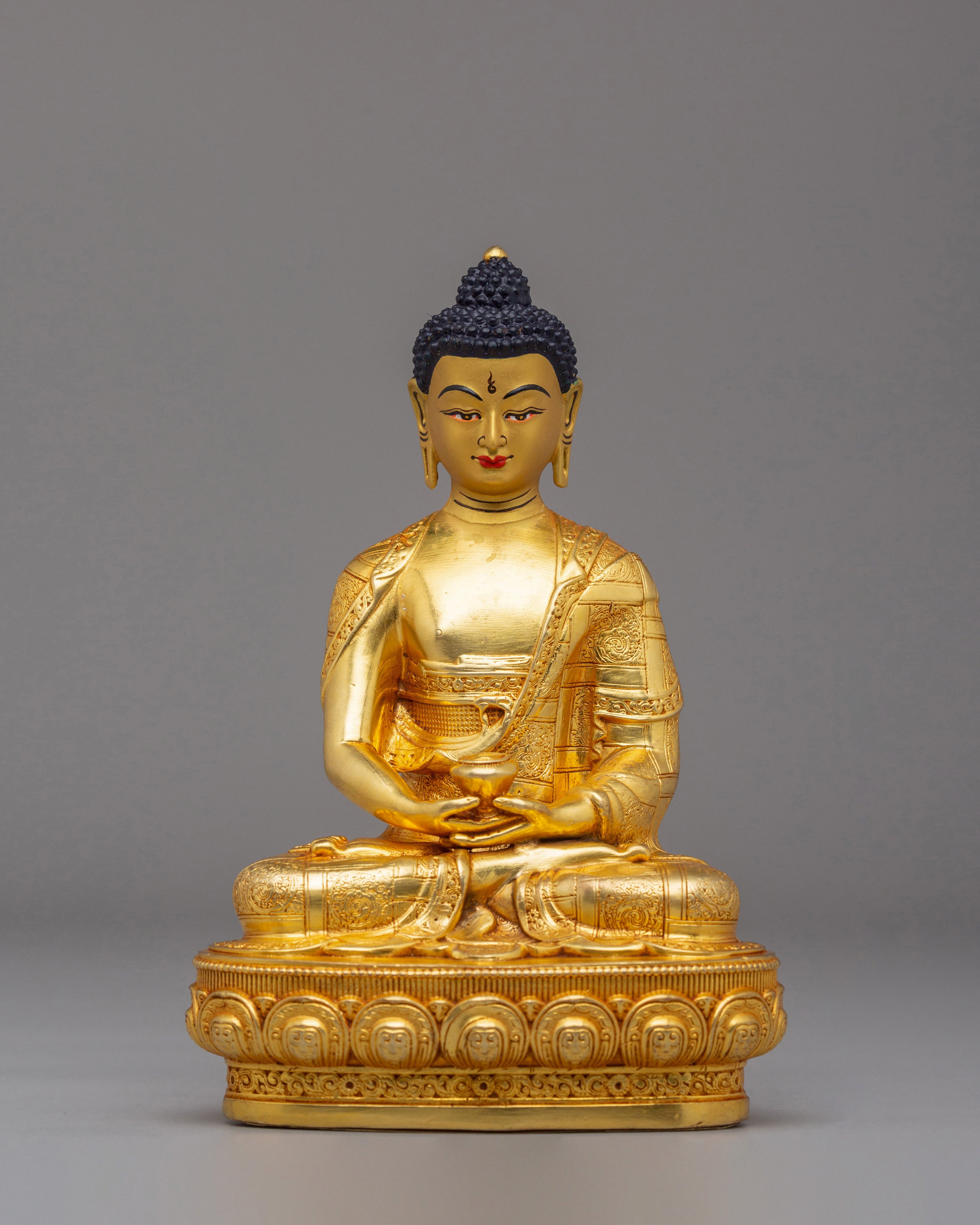 Handmade Buddha Dharma Sangha Statue Set | Tibetan Artwork
