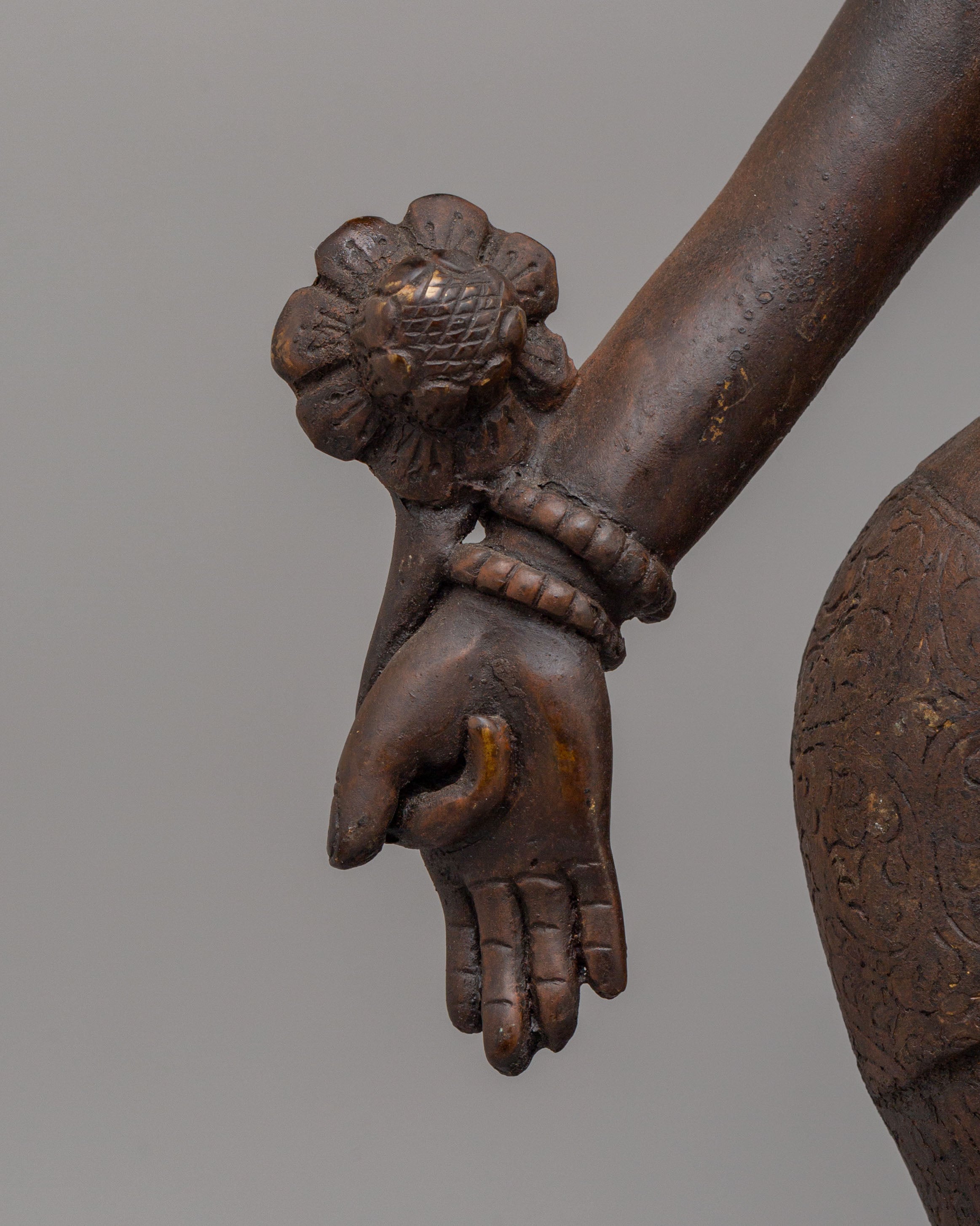 Himalayan Standing Tara Statue | Antique Finish Sculpture