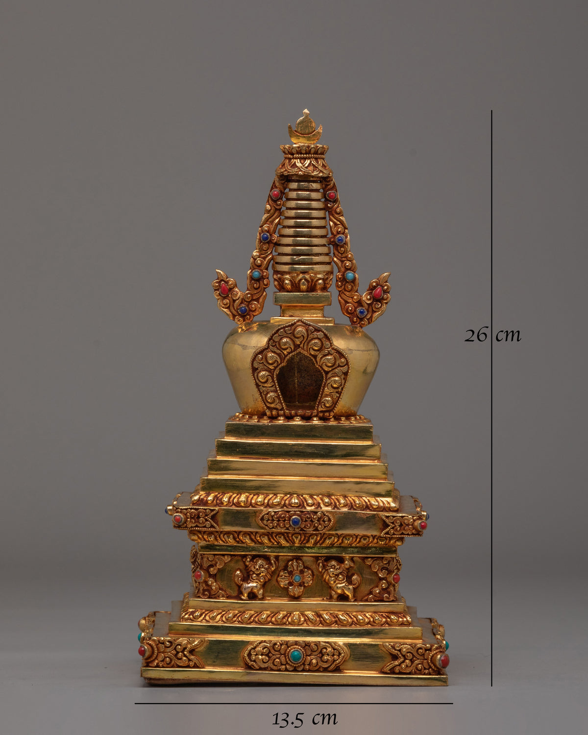 Spiritual Tibetan Stupa for Ceremonies | Stupa for Altar Decor