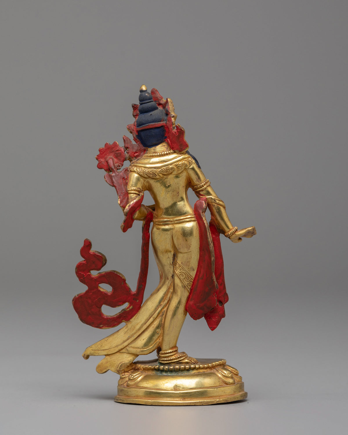 Traditional Standing Tara Sculpture | 24K Gold Buddhist Sculpture