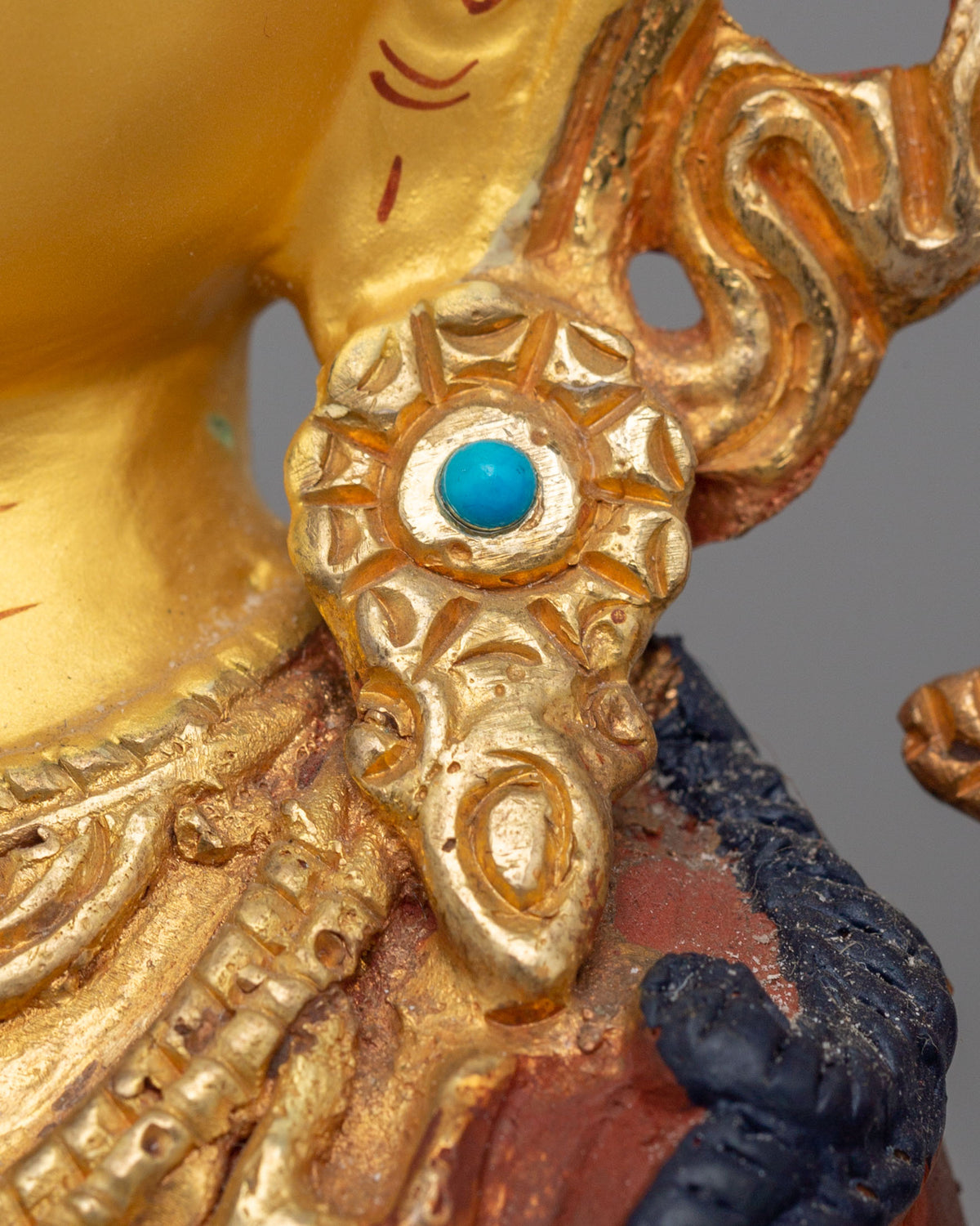 Tibetan Buddha Dharma Sangha Set Statue | Spiritual Buddhist Art Set