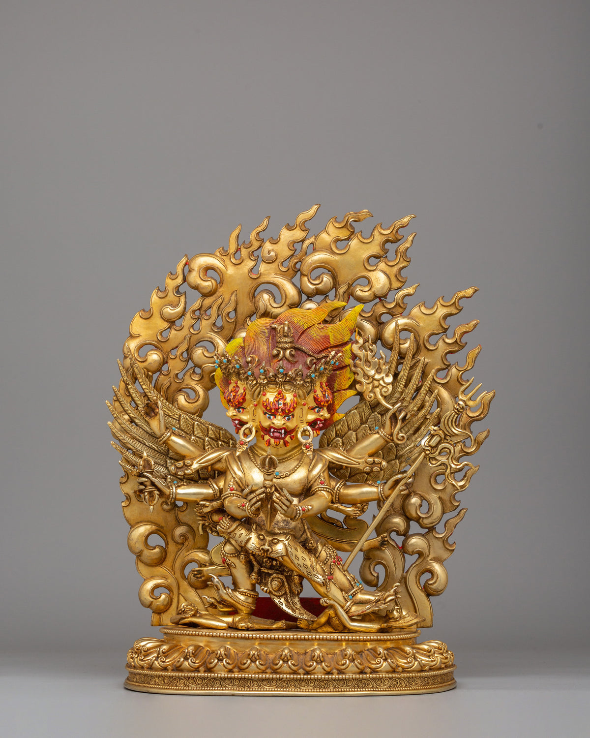 Handmade Altar Vajrakilaya Statue | Wrathful Tibetan Buddhist Deity