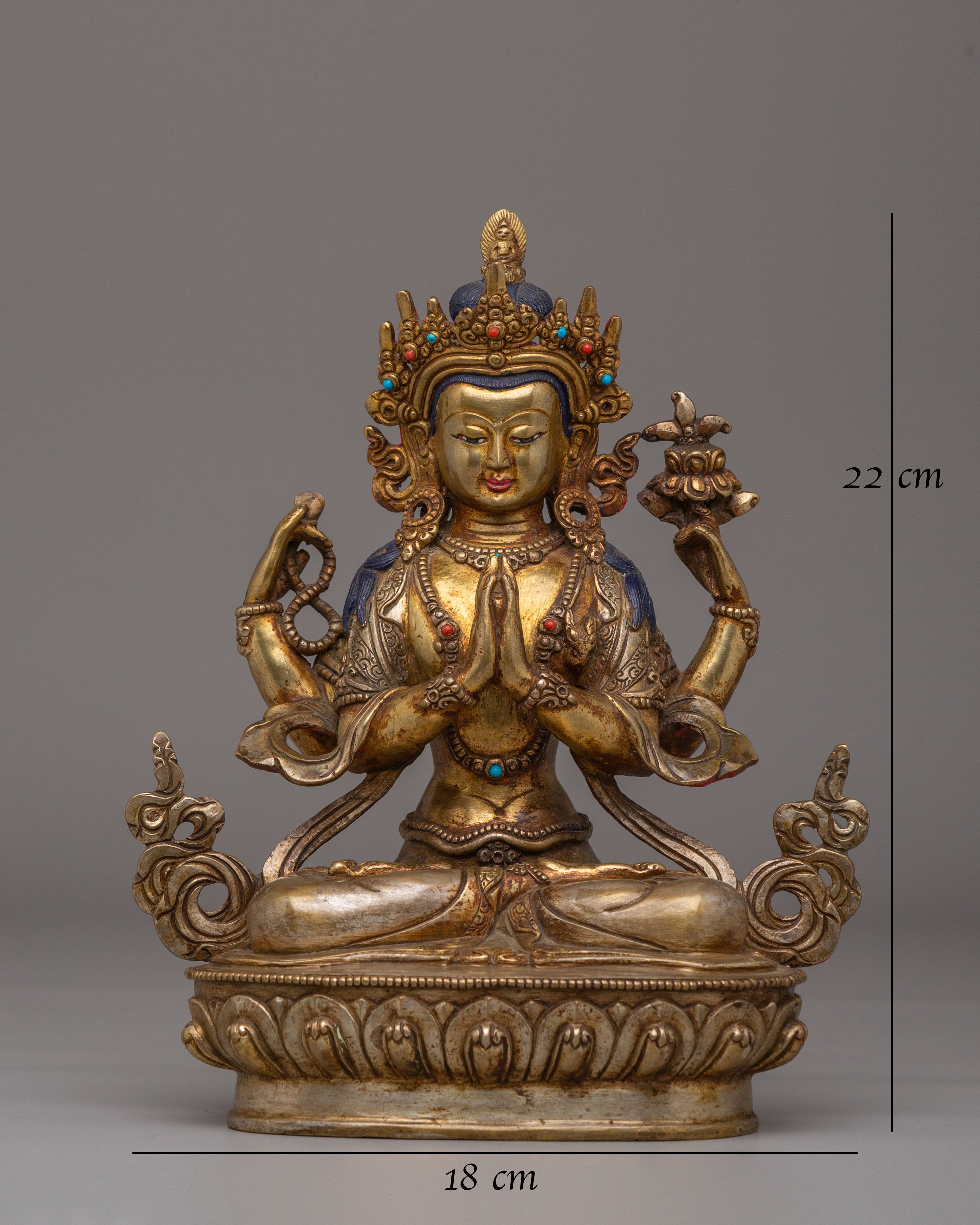 Spiritual Chenrezig Deity Statue | Compassion Symbol