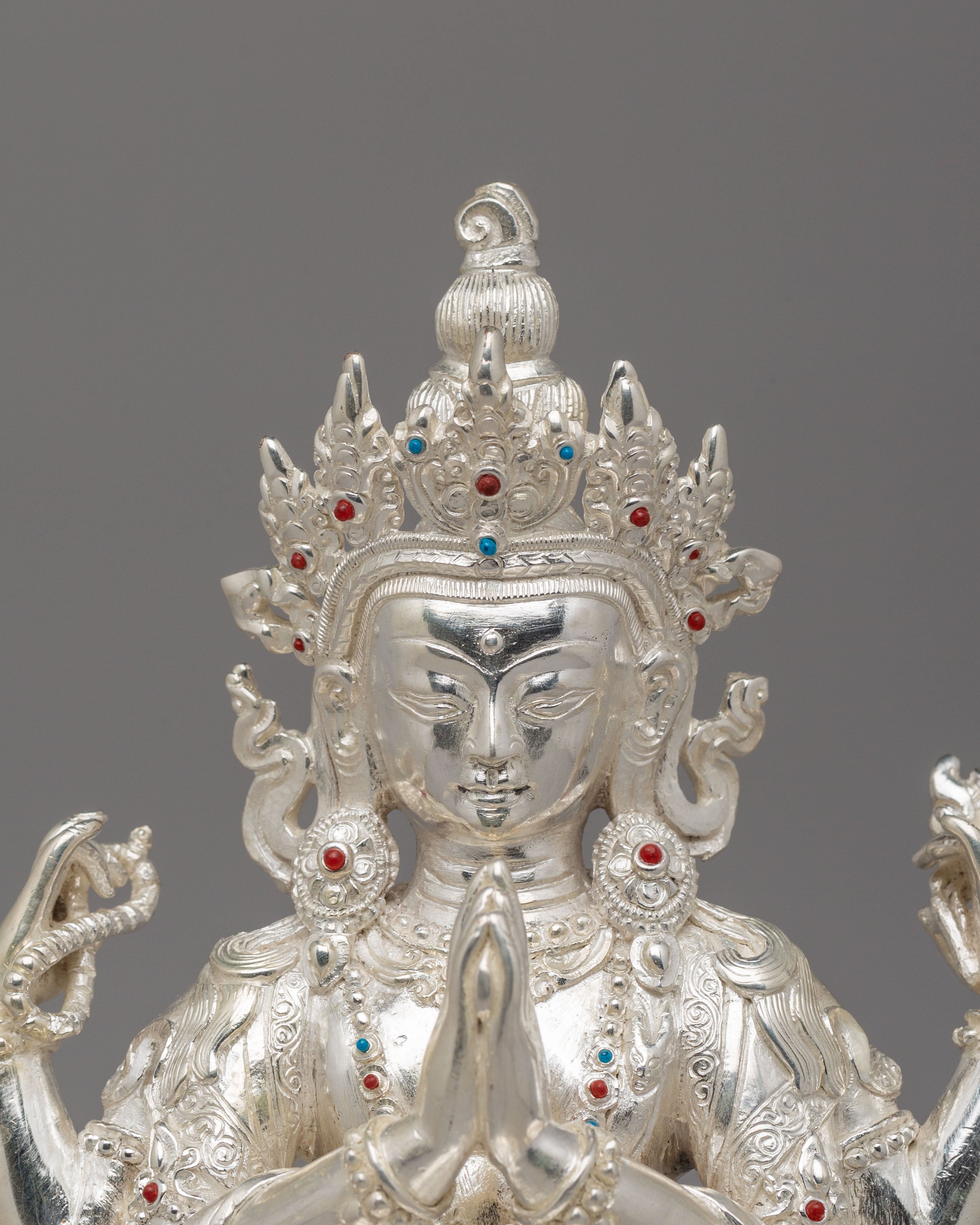 Sacred Himalayan Chenrezig Bodhisattva Statue | Symbol of Compassion