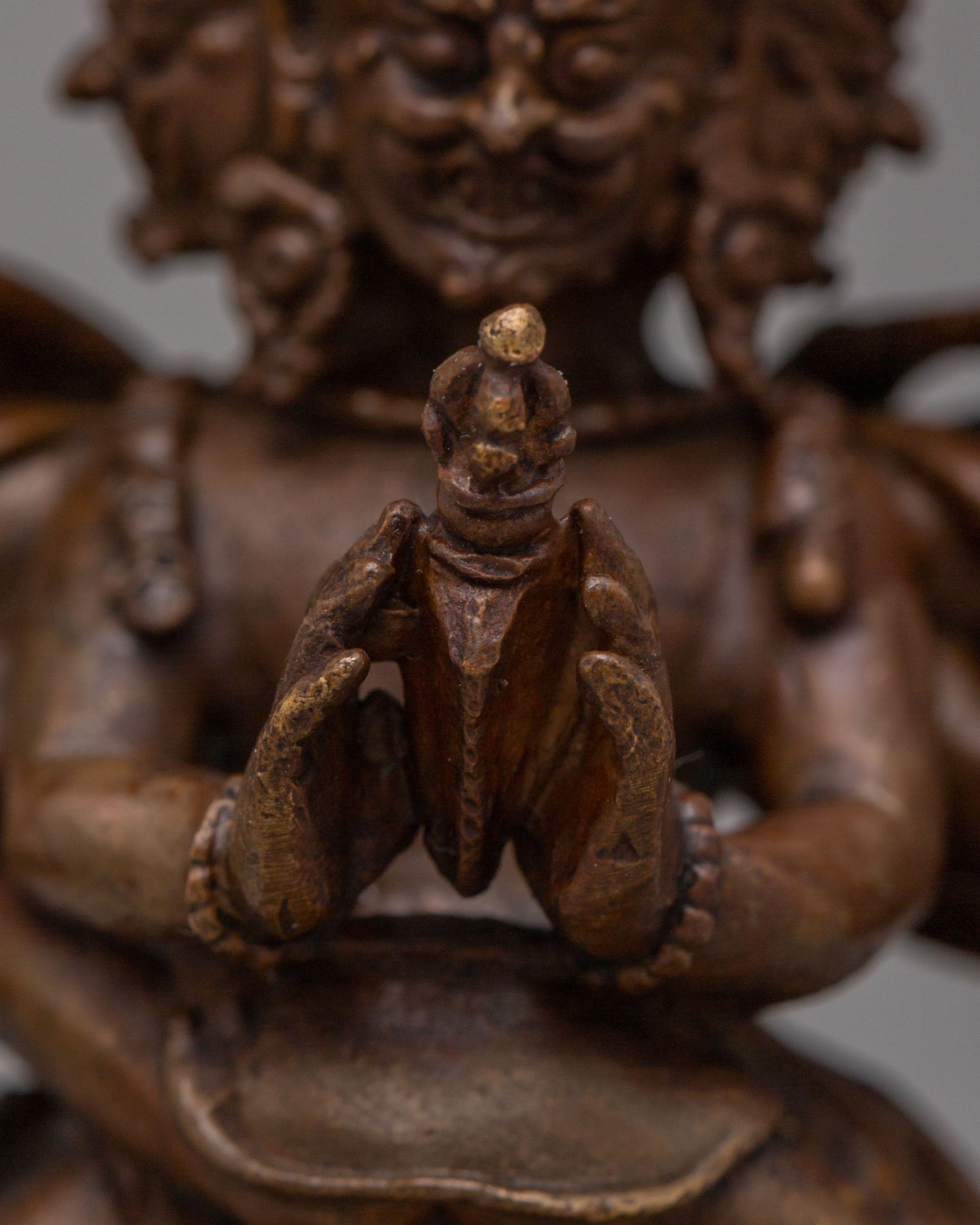 Sacred Vajrakilaya with Consort Statue | Tibetan Tantric Deity Figurine