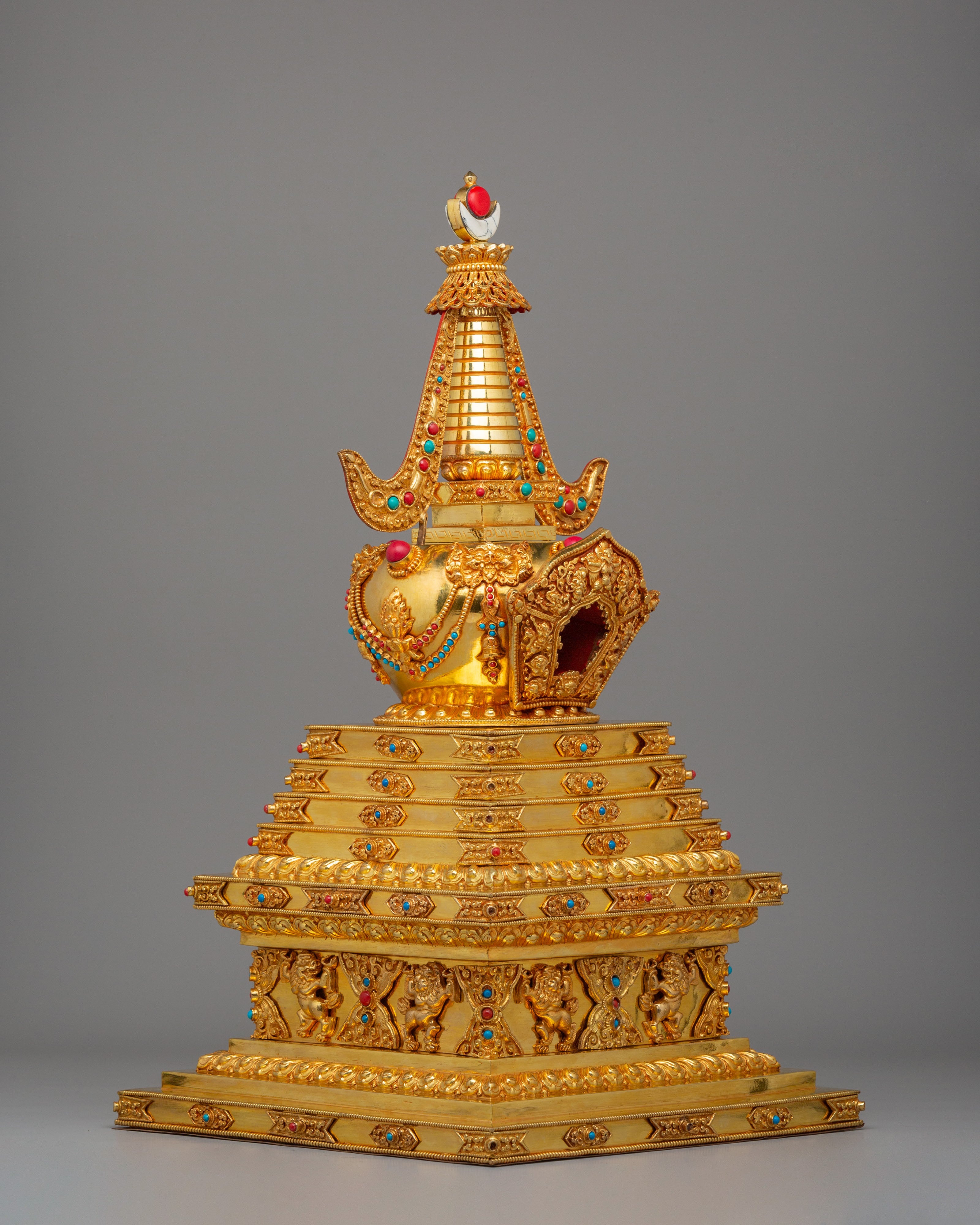 Handmade Altar Buddhist Enlightenment Stupa | Symbol of Wisdom and Inner Peace