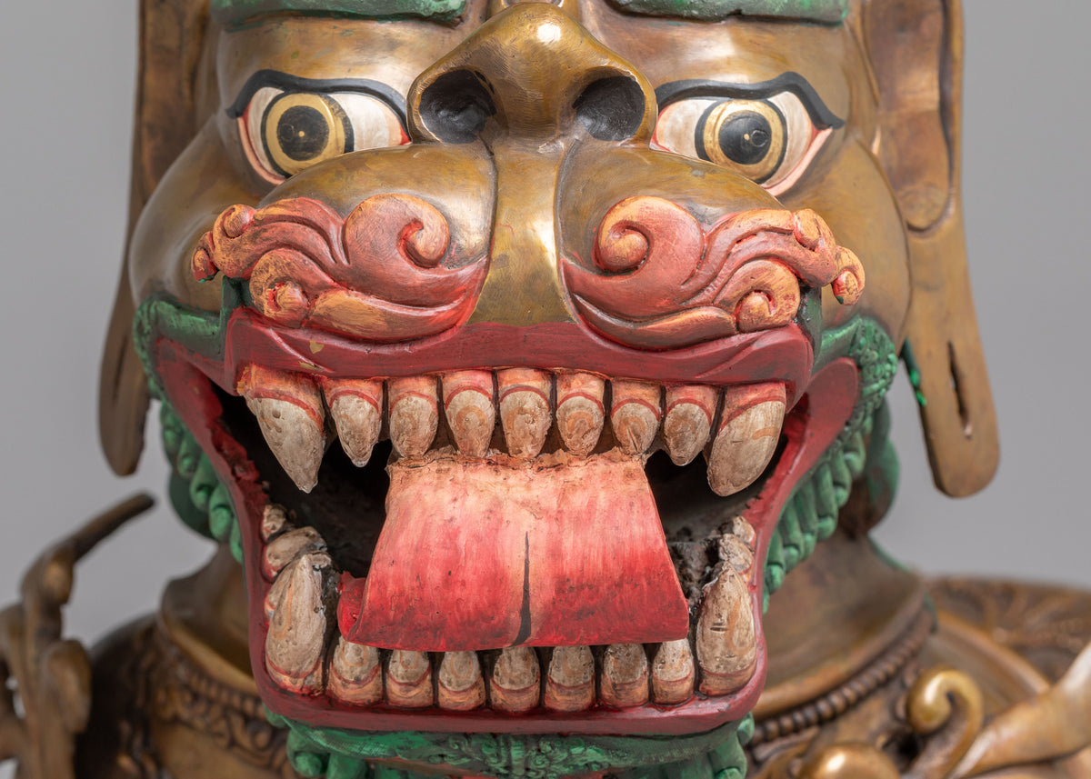 Protective Guardian Lion Statue Set | Symbol of Strength and Power